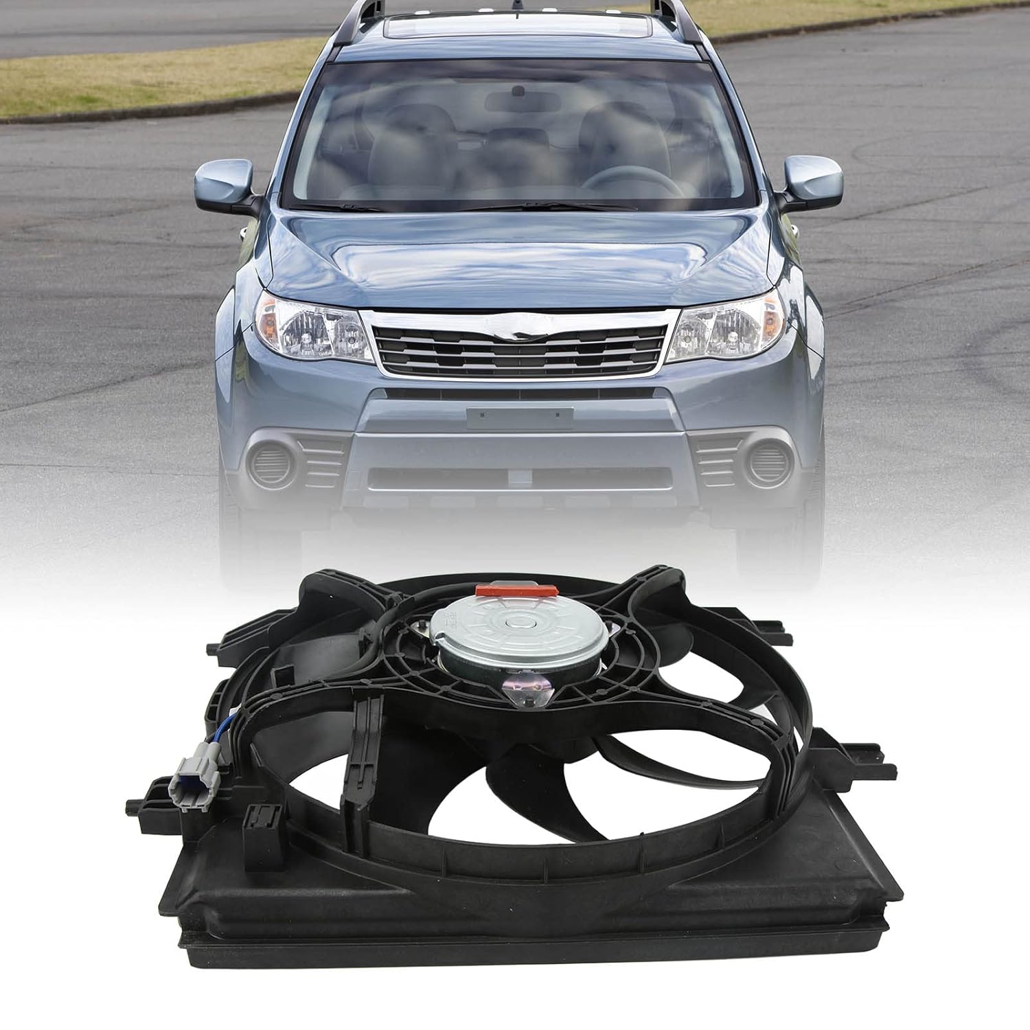 ACコンデンサー冷却ファン電気ラジエーター冷却ファン高性能12V交換Forester Impreza 2008 2013 ABS材料