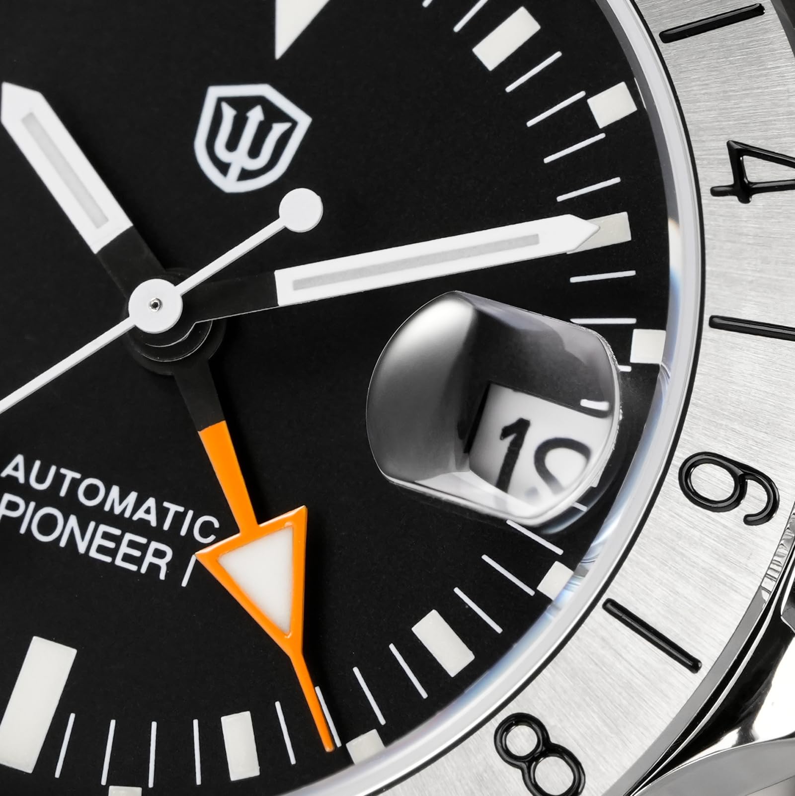 watchdives GMT - WD16570 V2 - Montre de plongée automatique à double fuseau horaire NH34 - 37 mm - Cristal saphir