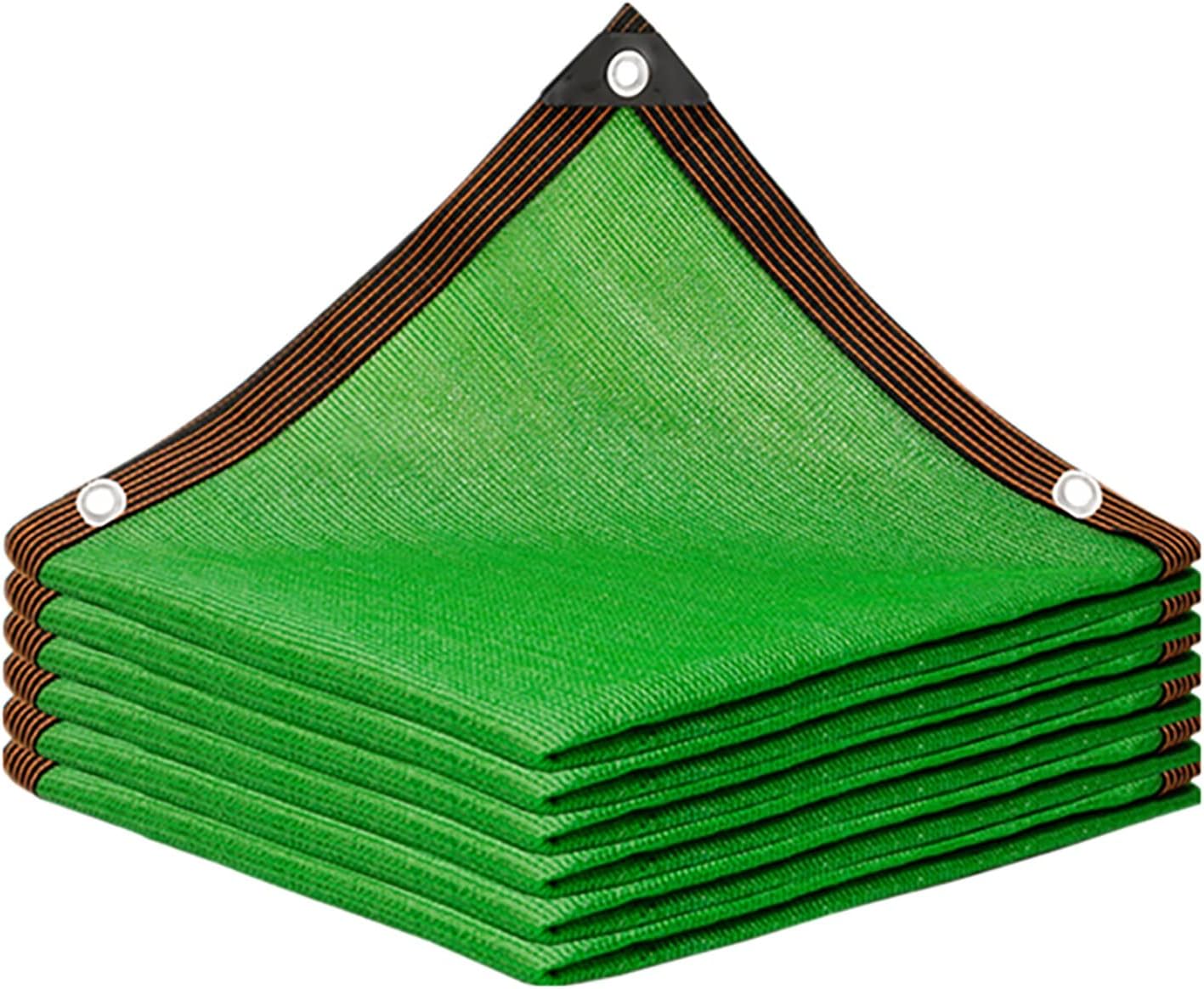 Heavy-Duty UV Resistant Green Shade Cloth with Grommets - 6x10m (19.7x32.8ft) Breathable Sun Shade Net for Garden, Patio, and Outdoor Thermal Insulation