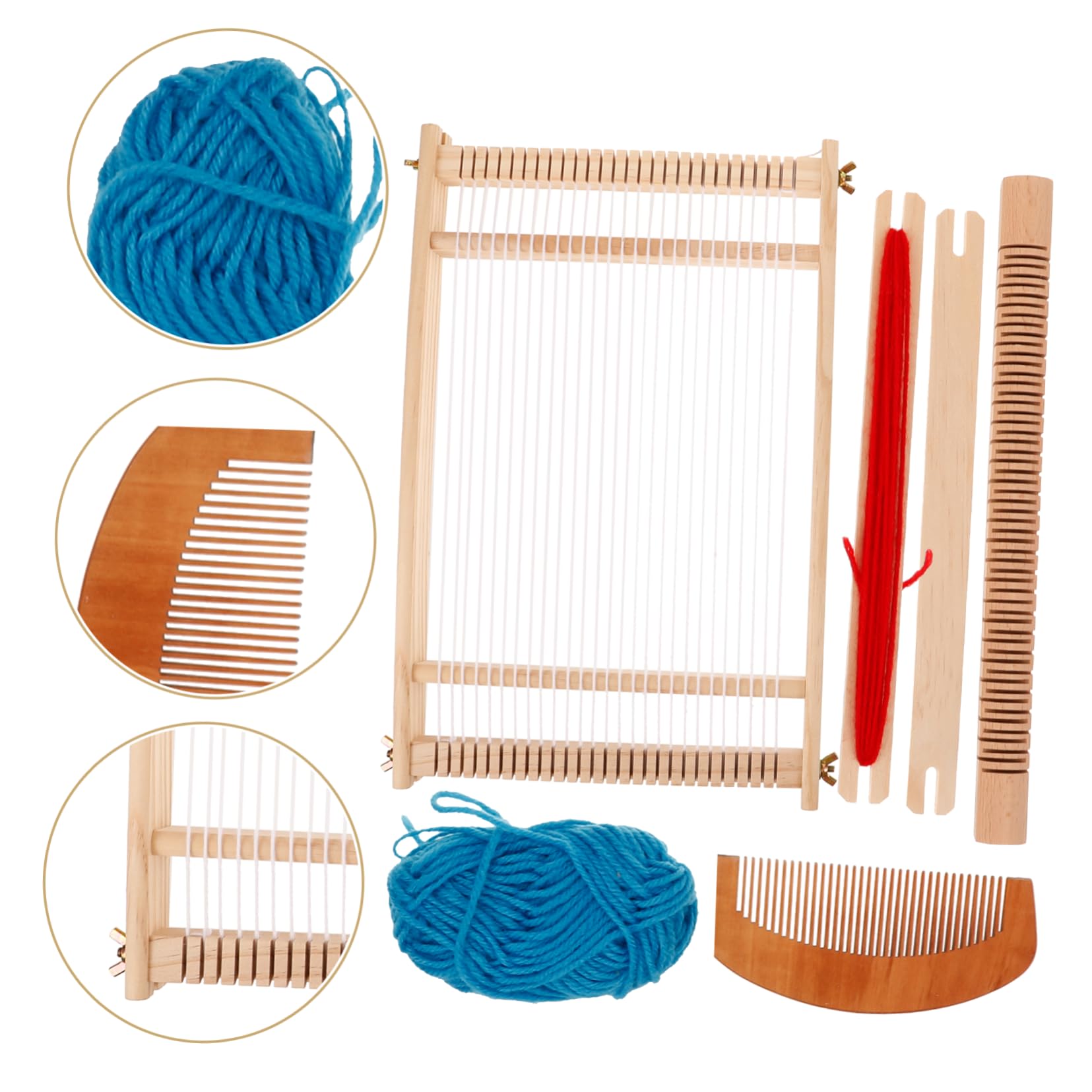 Telar Manual de Madera Grande para Niños, Juguete de Tejido DIY