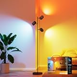 Govee Tree Floor Lamp Compatible with Matter&comma; 3 Rotatable Lights with LuminBlend Technology&comma; Standing Lamp with 64 Dynamic Scenes&comma; Music Sync&comma; Ideal Floor Lamp for Bedroom&comma; Living Room&comma; Reading Room