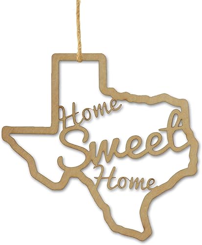 Torched Home Sweet Home - Adorno para árbol de Navidad, decoración de árbol colgante, gran regalo de inauguración de la casa, Texas