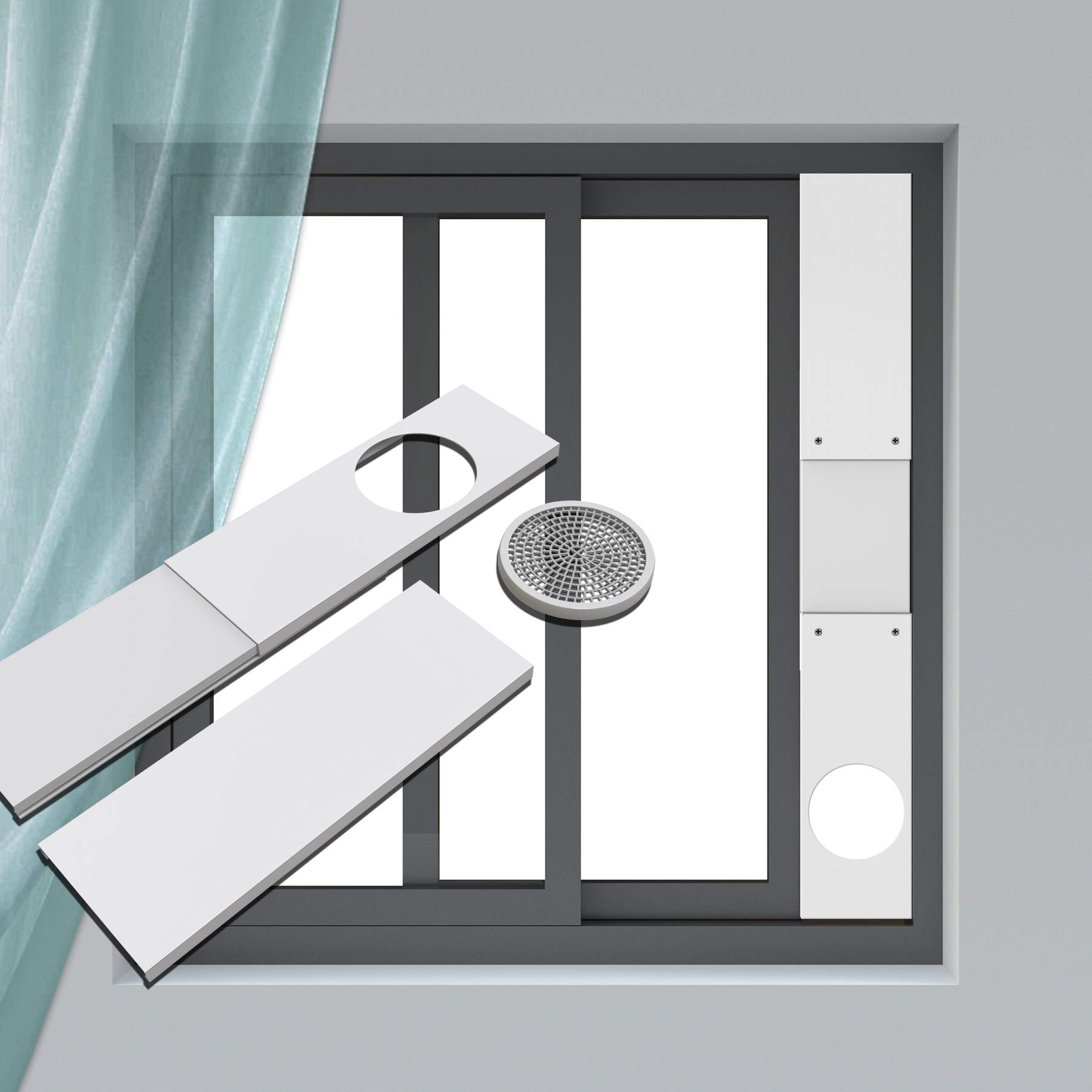 Buy Daisypower Portable Air Conditioner Window Kit, Adjustable Seal Panels for Portable AC Hose