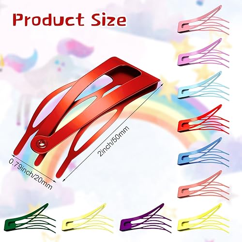 Miniatura 2 de 40 pinzas de doble agarre para el cabello, pinzas de metal a presión, pasadores de doble presión, pasadores antideslizantes para el cabello,