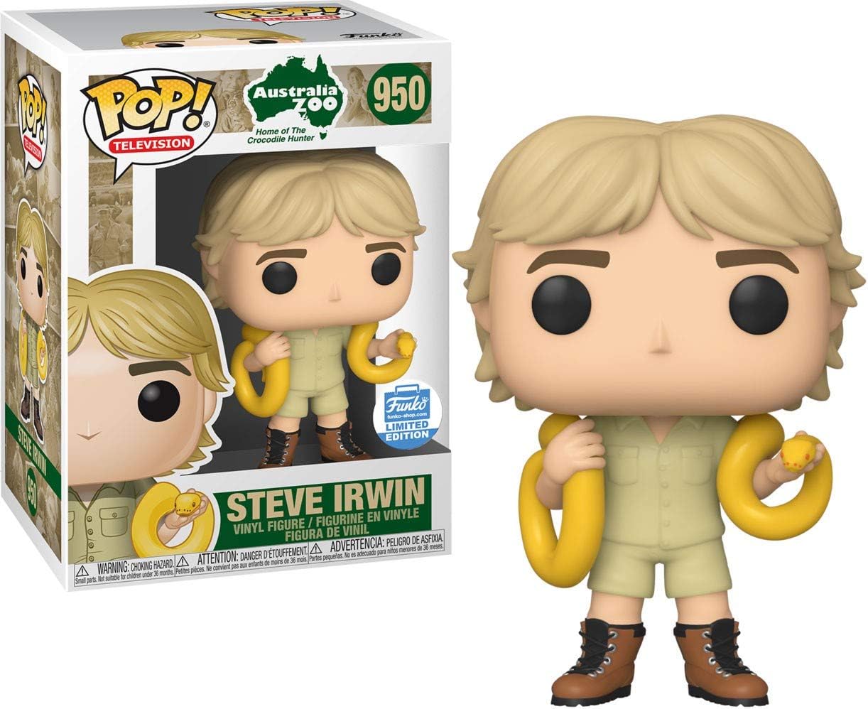 Funko POP! Television: Crocodile Hunter #950 - Steve Irwin with Snake Exclusive