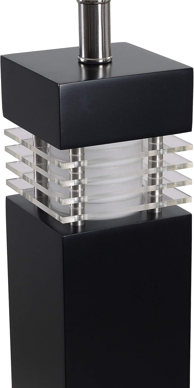 70% Off Discount Kenroy Home 20109BL Wyatt Table Lamps, Large, Black