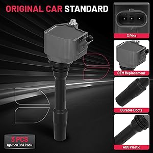 BDFHYK Ignition Coil Packs Compatible with BMW Mini,Compatible with Toyota,Coil for UF750 12138647463 GN10882 2138643360 C-974 C1842 Set of 3