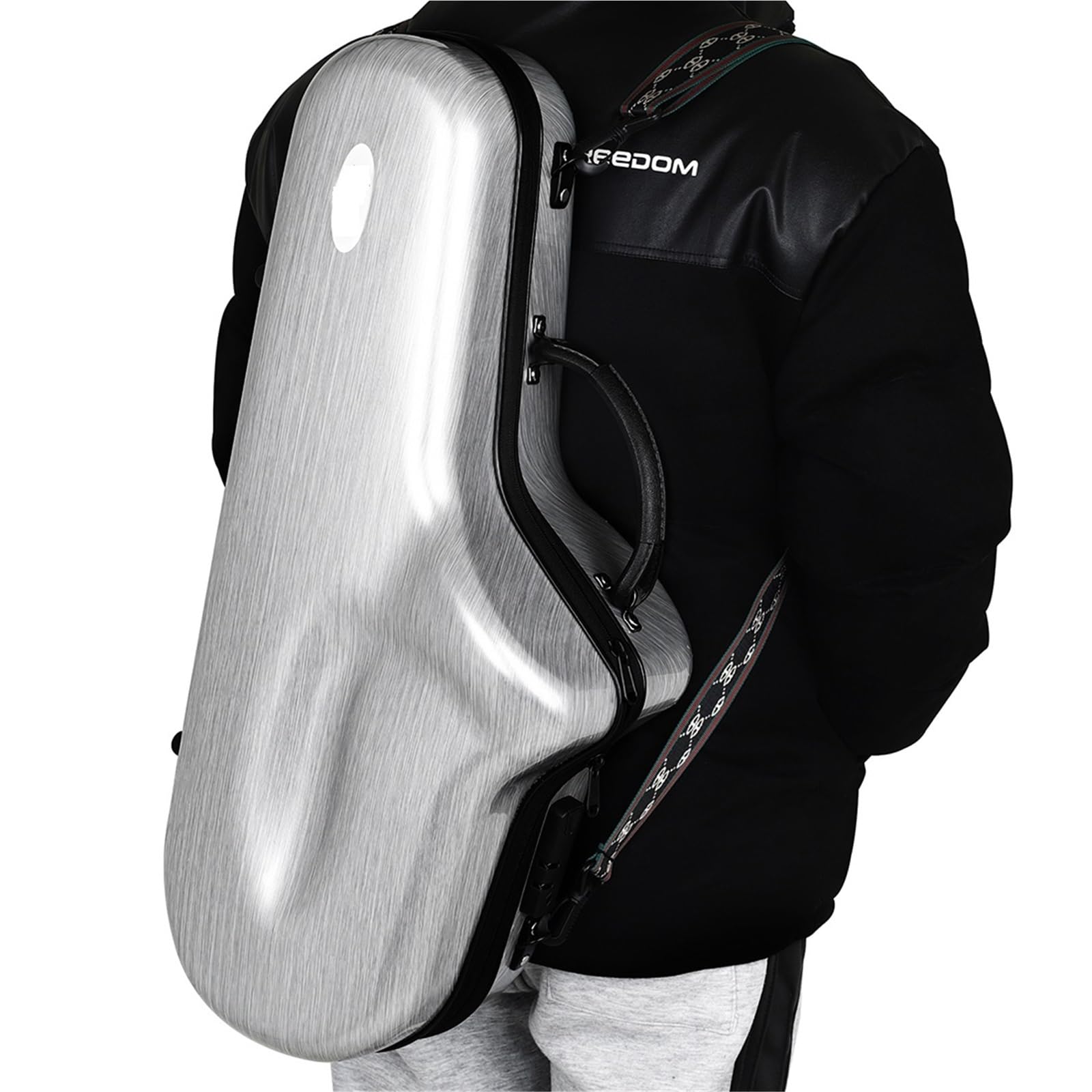 Custodia per sassofono Custodia for sassofono contralto, impermeabile, resistente alla compressione, borsa for il trasporto a doppia spalla, portatile
