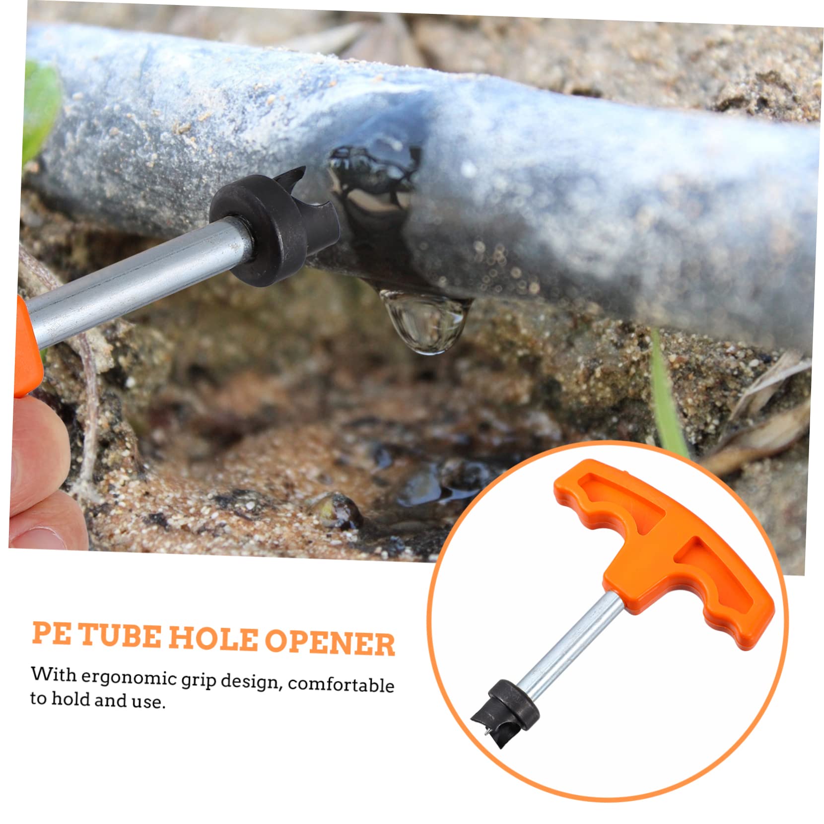 ORFOFE 3pezzi Utensile Perforatore Per Irrigazione Punzoni Per Giardinaggio Strumento Per Installazione Gocciolatori e Nebulizzatori Facile Usare Per e