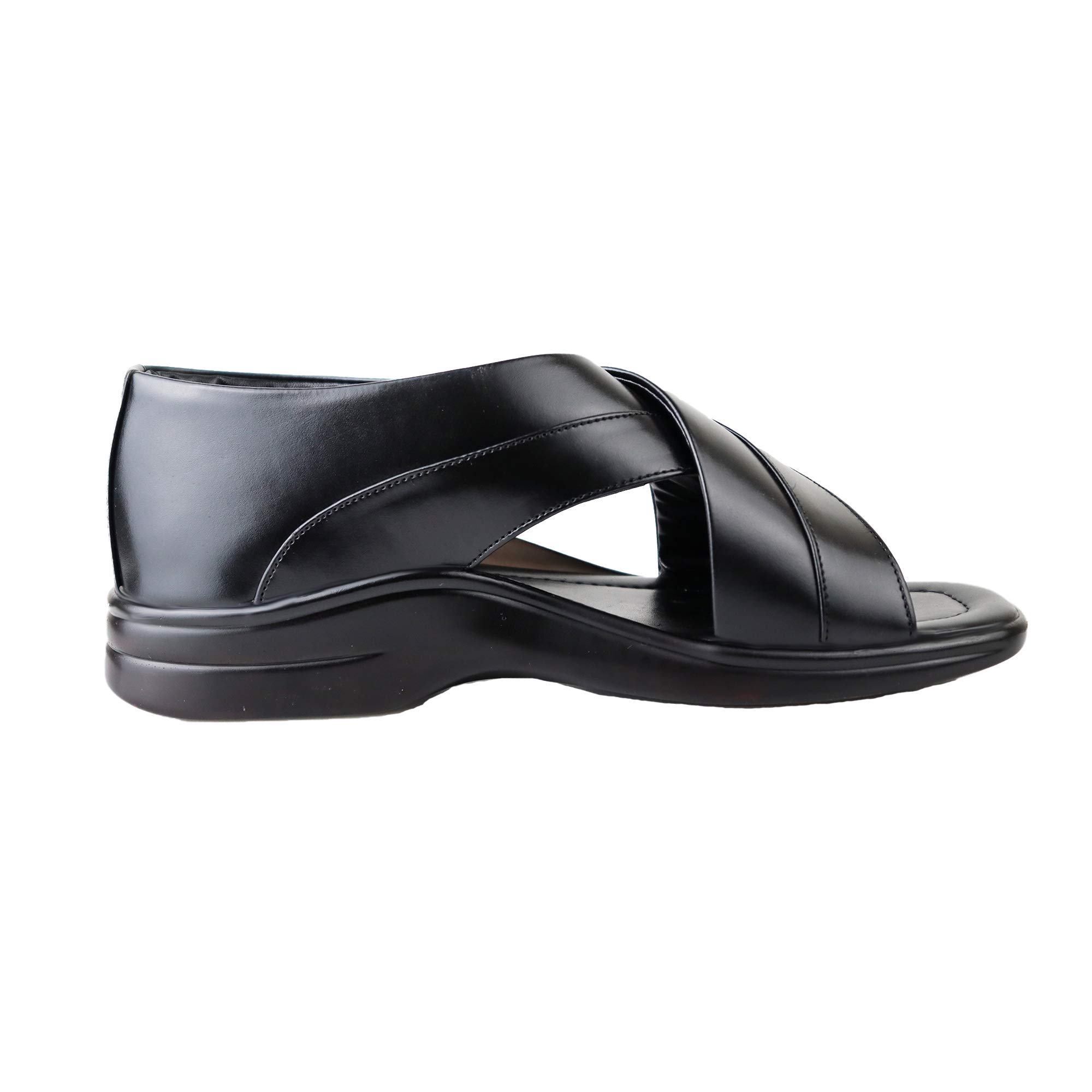 HIKBI Men's Leather Casual Sandal and Thong Sandals