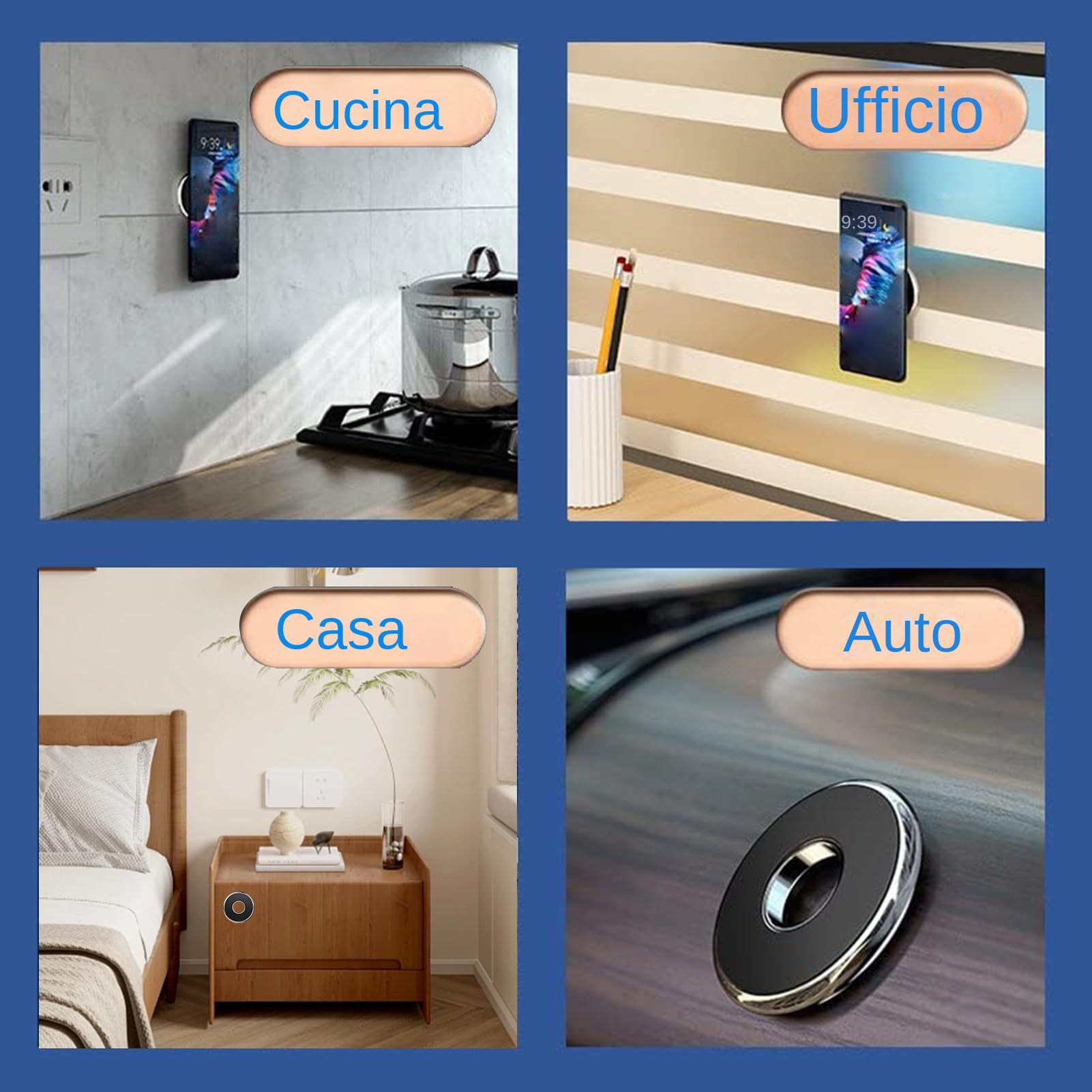 Generico Supporto per telefono magnetico per auto, Supporto per cellulare | Supporto per telefono da auto per supporto per telefono da cruscotto per bocchetta 'aria per acces