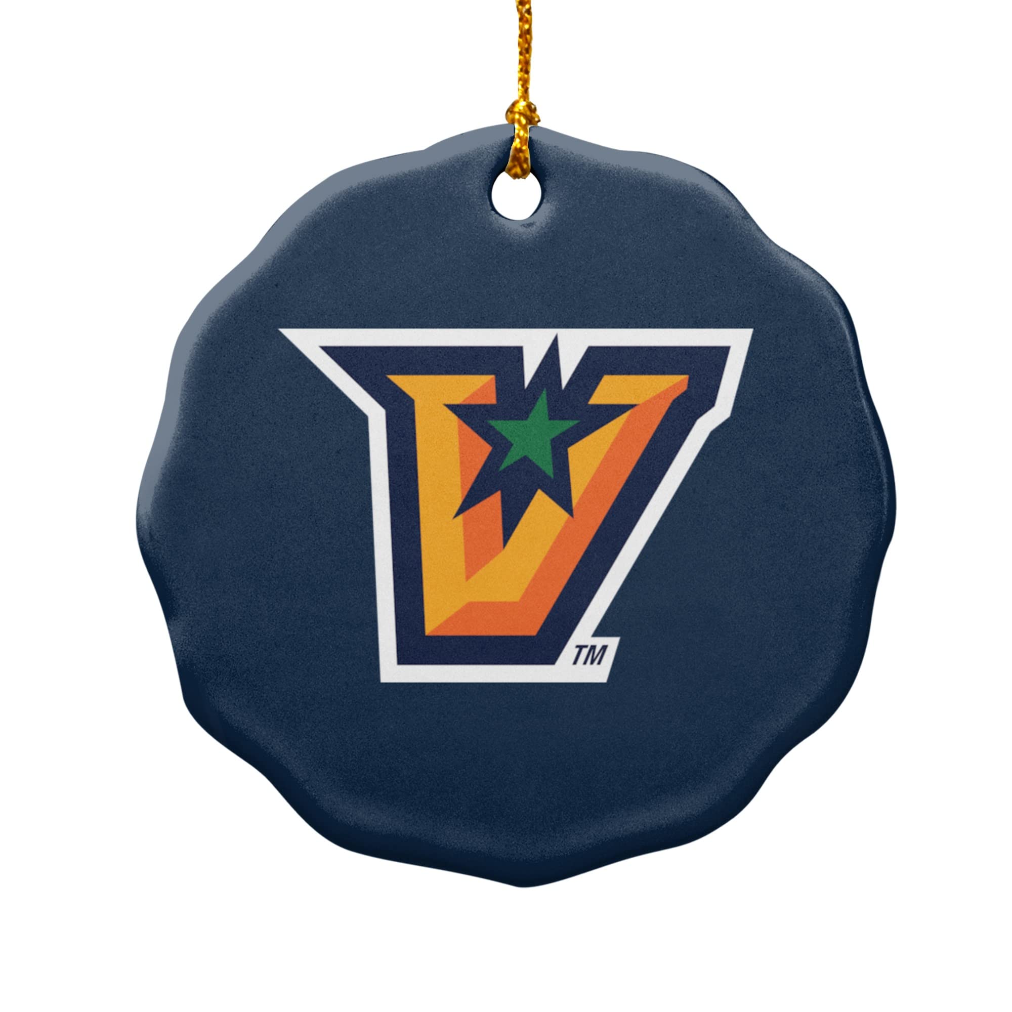 GRAPHICS & MORE The University of Texas Rio Grande Valley Primary Logo Porcelain Scalloped Holiday Christmas Tree Ornament - 2.8