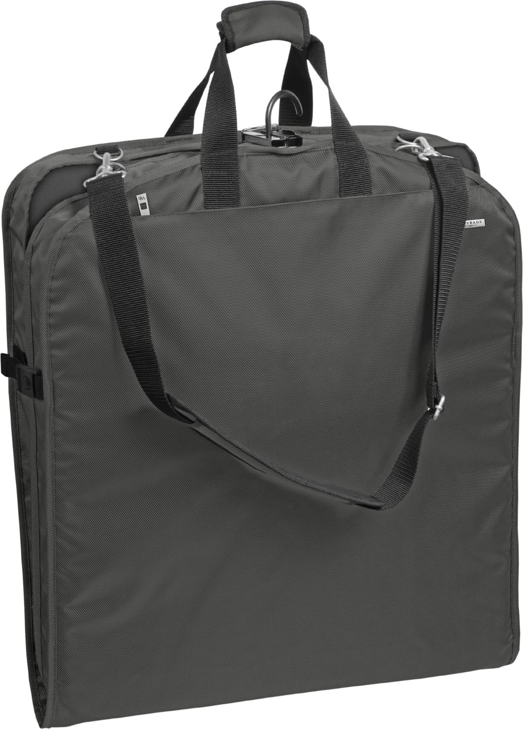 Wally Bags45" Premium Extra Wide Garment Bag with Shoulder Strap and Two Large Pockets, Perfect for Big & Tall