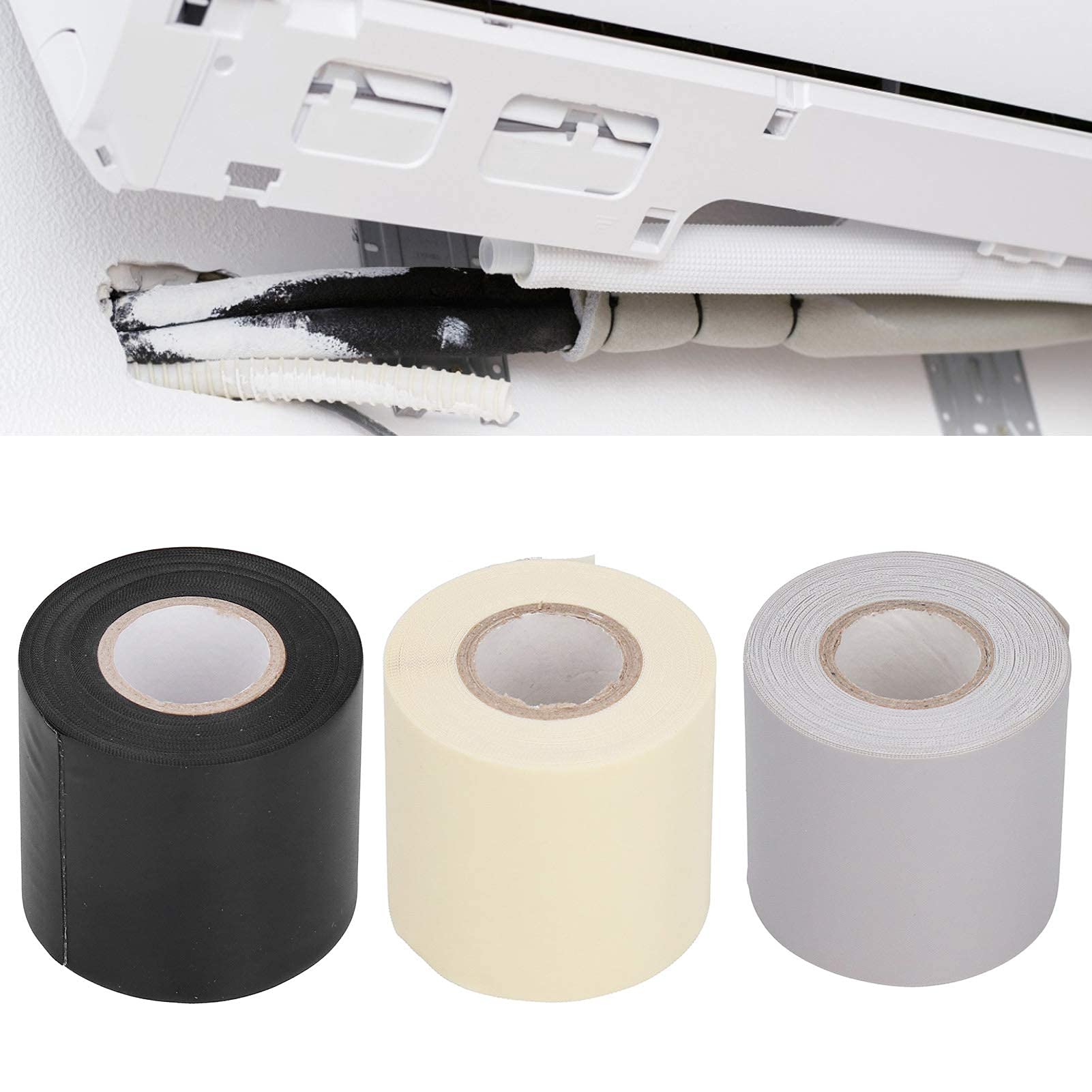 Nastri Per Tubi Condizionatori - 5 Rotoli, Larghezza 6cm, Grigio, Resistenti All'olio - Foto 8