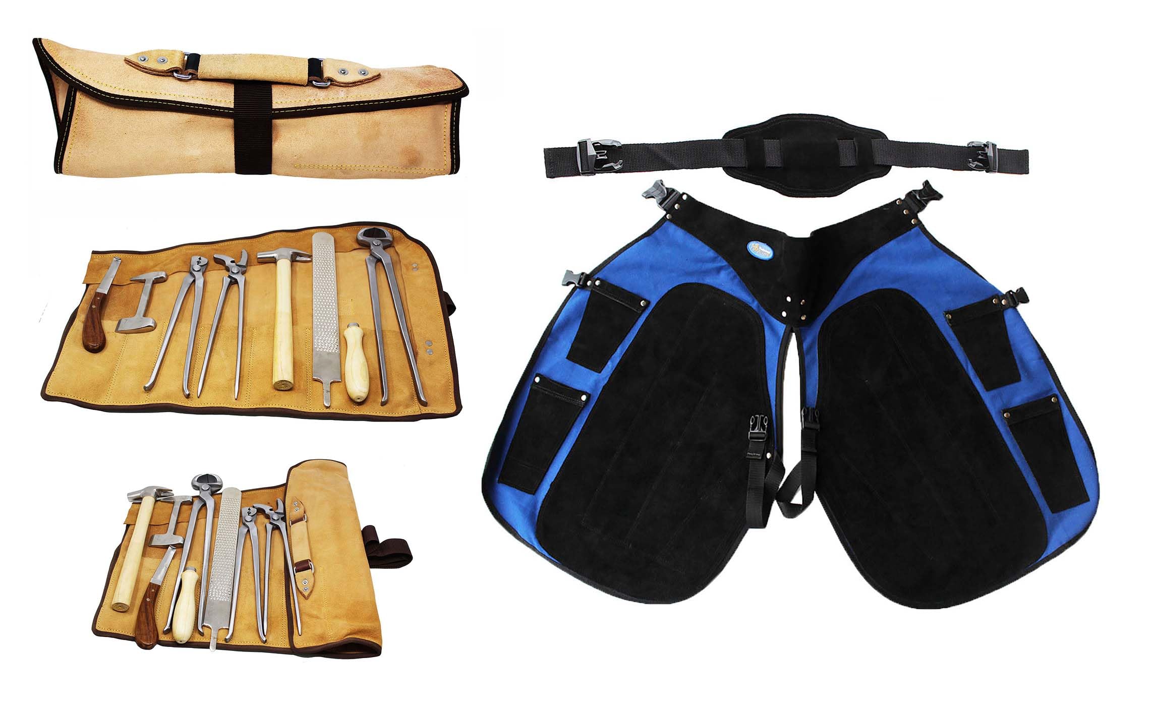 Horse Farrier Tool Equine Hoof Care Tool Kit w/Apron 98498