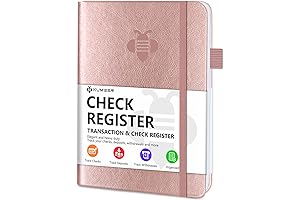 Check Register for Personal Checkbook with Check & Transaction Registers