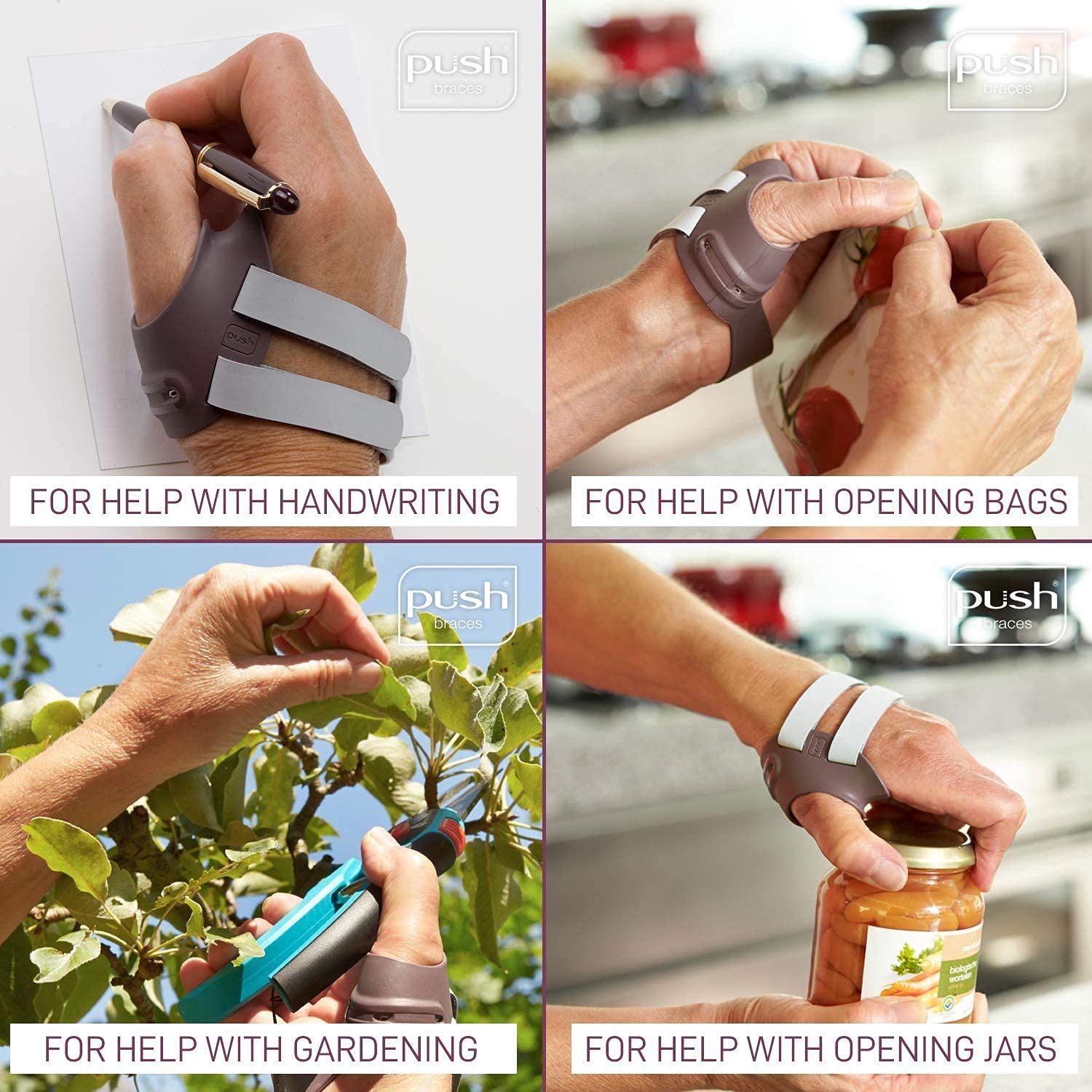 Soporte para pulgar. PUSH Ortho THUMB Brace CMC. Mano izquierda talla 0. (15 cm a 17,50 cm)