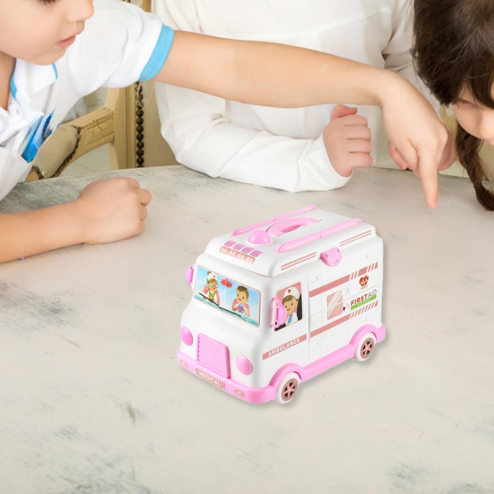 Juego de Juguetes Completo con Herramientas de Doctor para Juegos de rol, Incluyendo un Divertido camión Ambulancia para niños, Experiencia