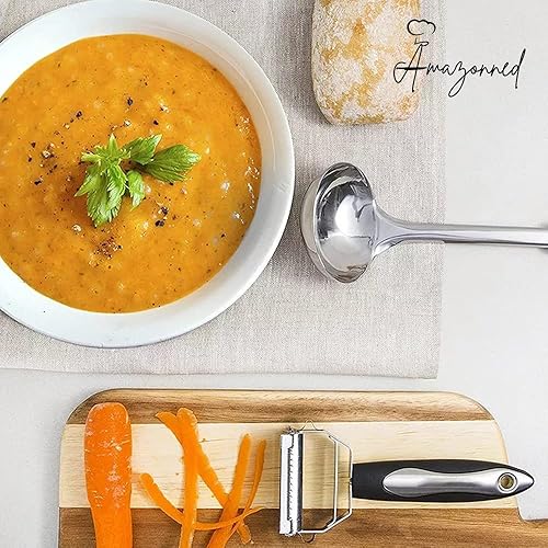 Miniatura 7 de Juego de utensilios de cocina – Juego de utensilios de cocina premium de 25 piezas con espátulas, tazas medidoras, cortador de pizza, rallador de