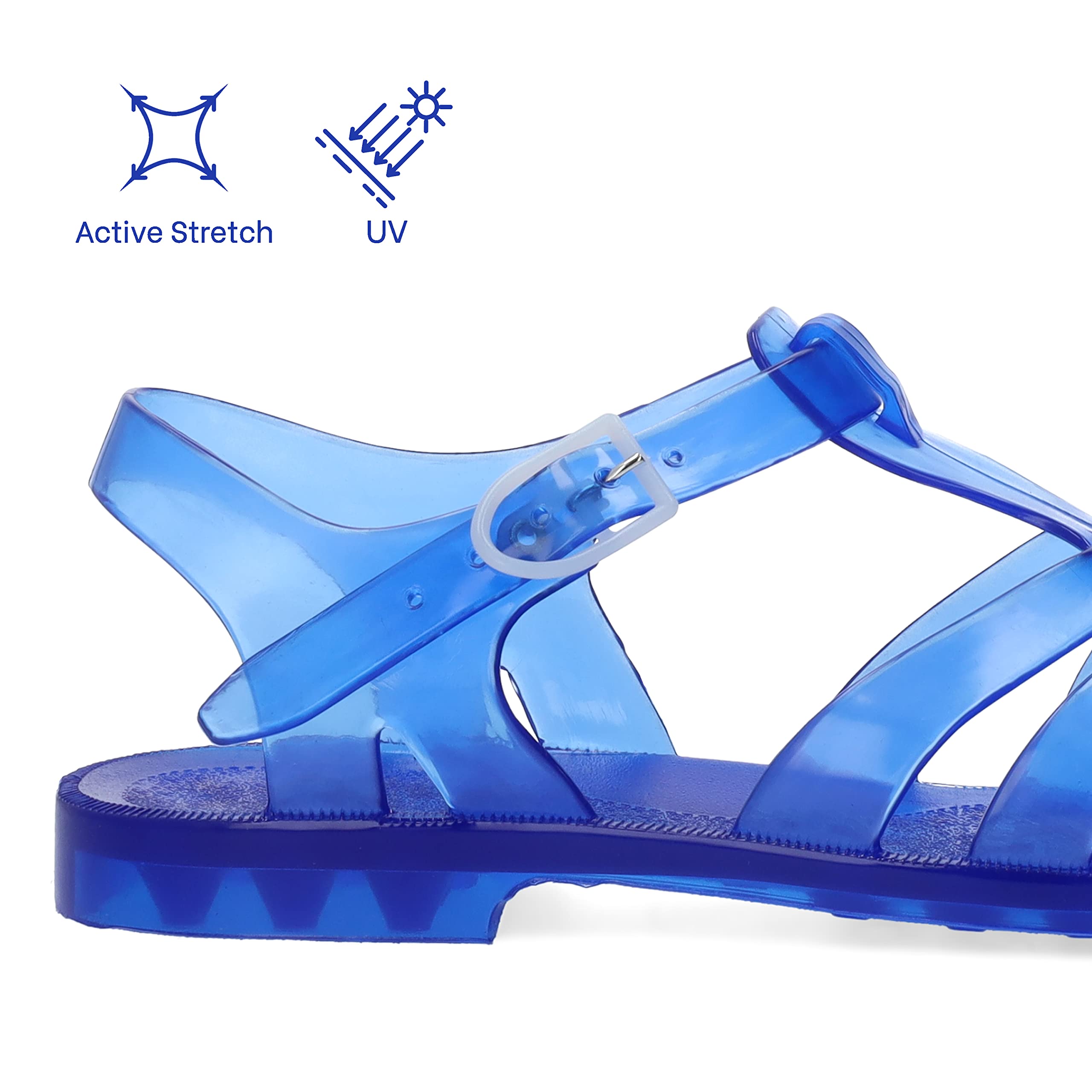Andrés Machado AM188 - Cangrejeras de PVC con Hebilla - Sandalias de Playa y Río Mujer y Hombre - Chanclas de verano - Tallas 35 EU a la 48 EU