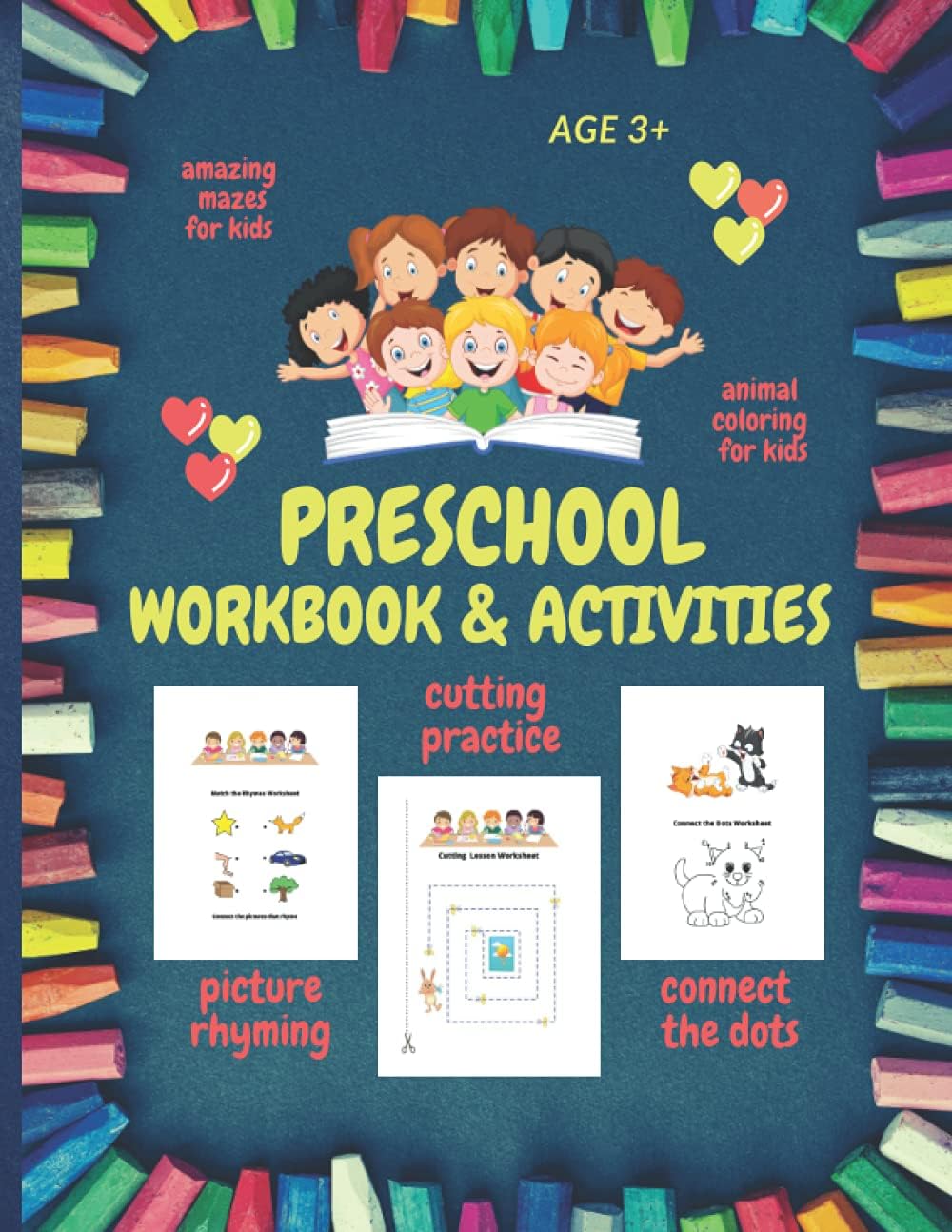 Preschool Activities Workbook: Preschool Workbooks Age 3 and Up, Included Activities: Connect the Dots for Preschool | Cutting Workbook for Preschool ... | Mazes for Preschoolers Ages 4-8 Paperback – 22 Feb. 2021