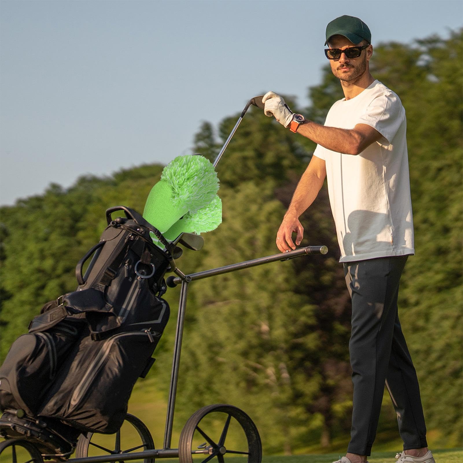 Strickmütze für Golfschläger, Golfschlägerhaube, Golfschlägerhaube, Golfkopfbedeckung, Golfschlägerabdeckungen, lustige Golfschlägerabdeckungen, Golfschlägerüberzüge für Sack