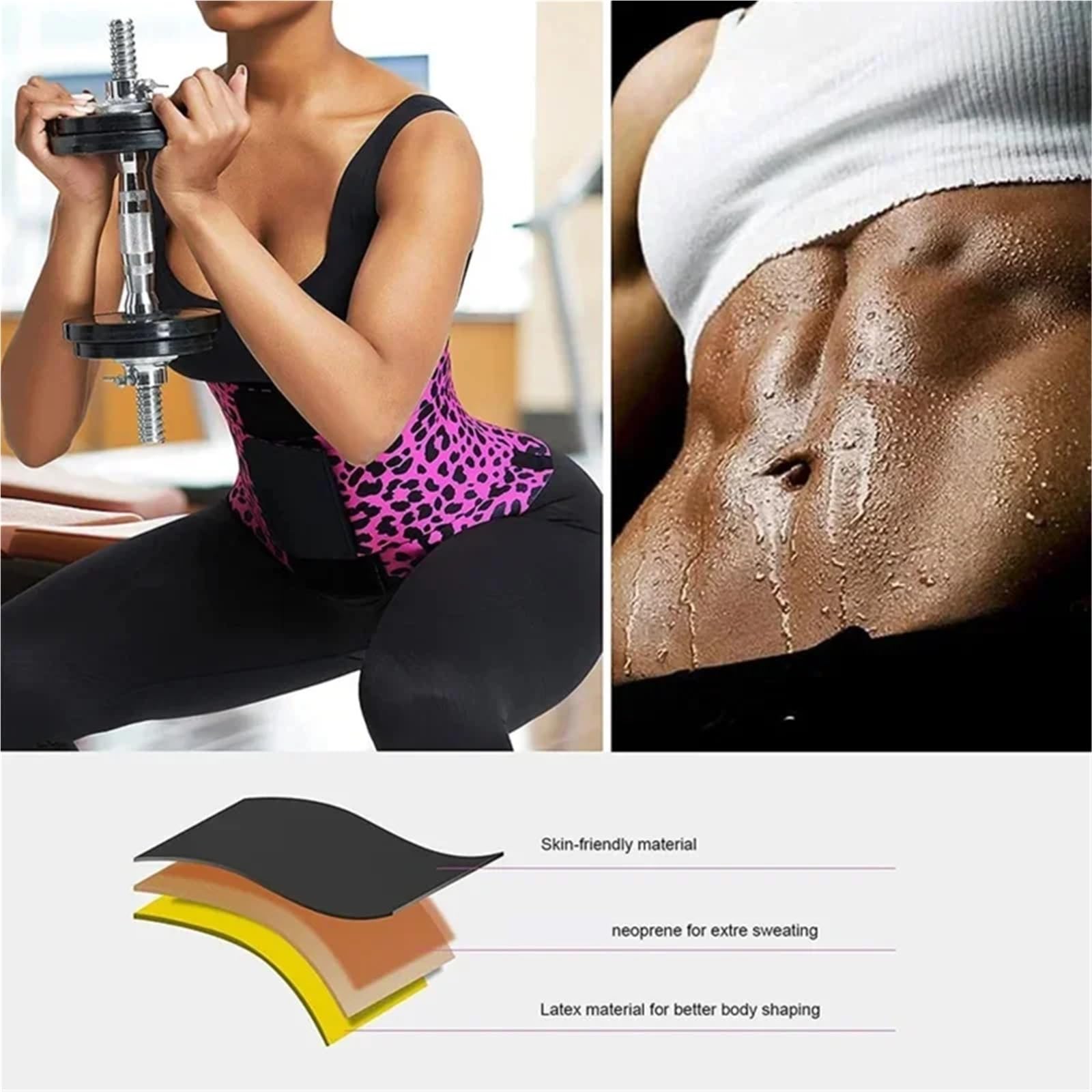 Corset d'entraînement de Taille réglable for Femmes, contrôle du Ventre Post-Partum, Ceinture Amincissante, entraînement Gymnastique, Tondeuse à Sueur