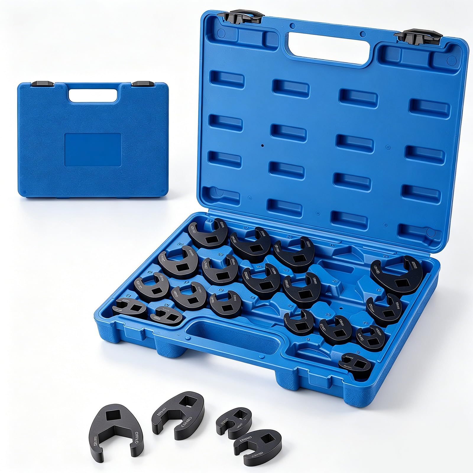 22tlg Hahnenfußschlüssel Set 8–32 mm Cr-Mo-Stahl Krähenfußschlüssel Satz