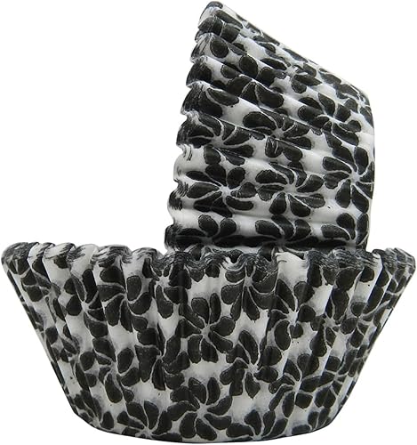 Vista 147 de Regency Wraps Vasos para hornear de grado profesional a prueba de grasa, paquete de 40 unidades, revestimientos estándar, lunares azul cobalto