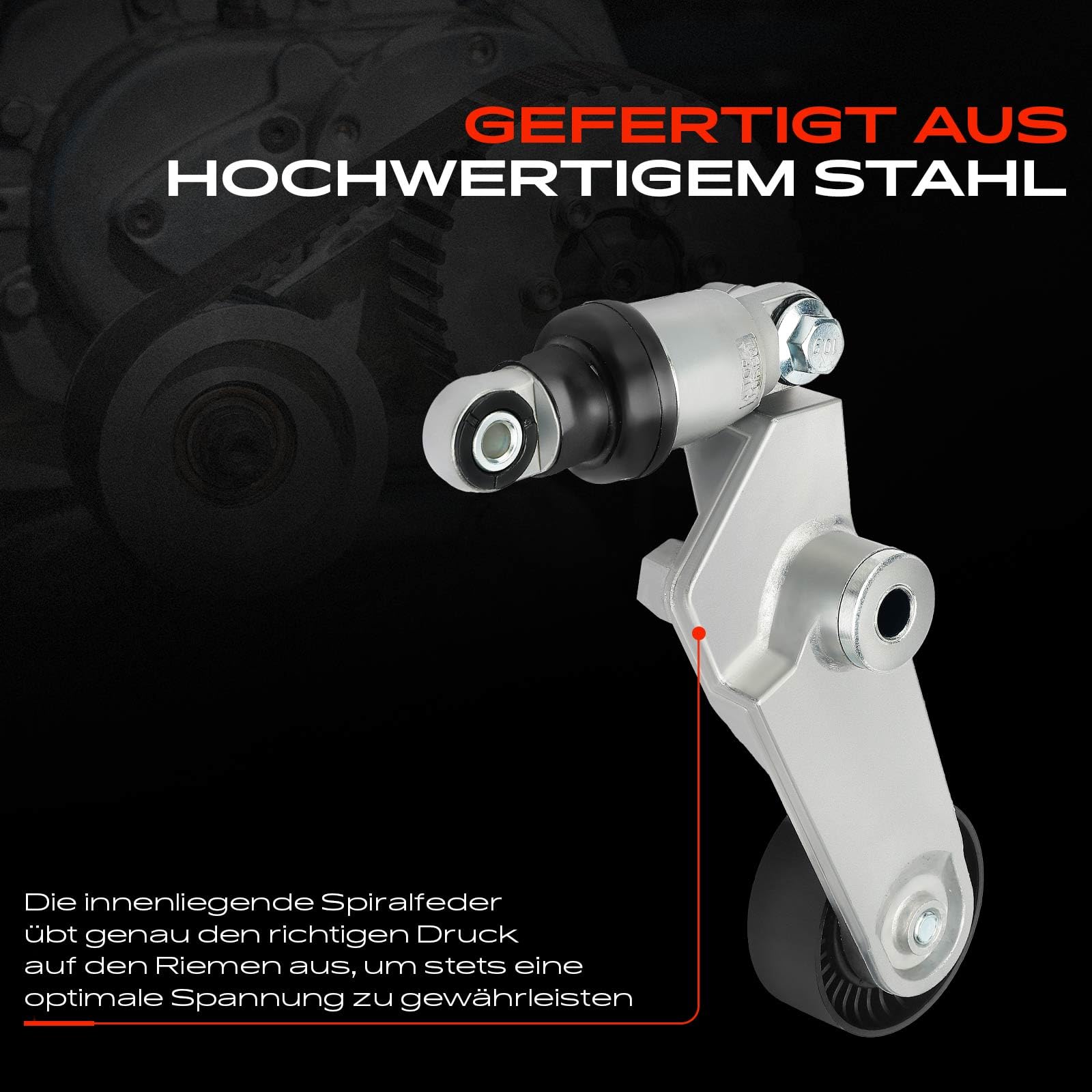 Frankberg Riemenspanner Keilrippenriemen für Elise A-u-r-i-s A-v-e-n-s-i-s Celica Corolla Isis MR 2 III RAV 4 II Wish 1.4L 1.6L 1.8L Benzin 1999-2020 T38286