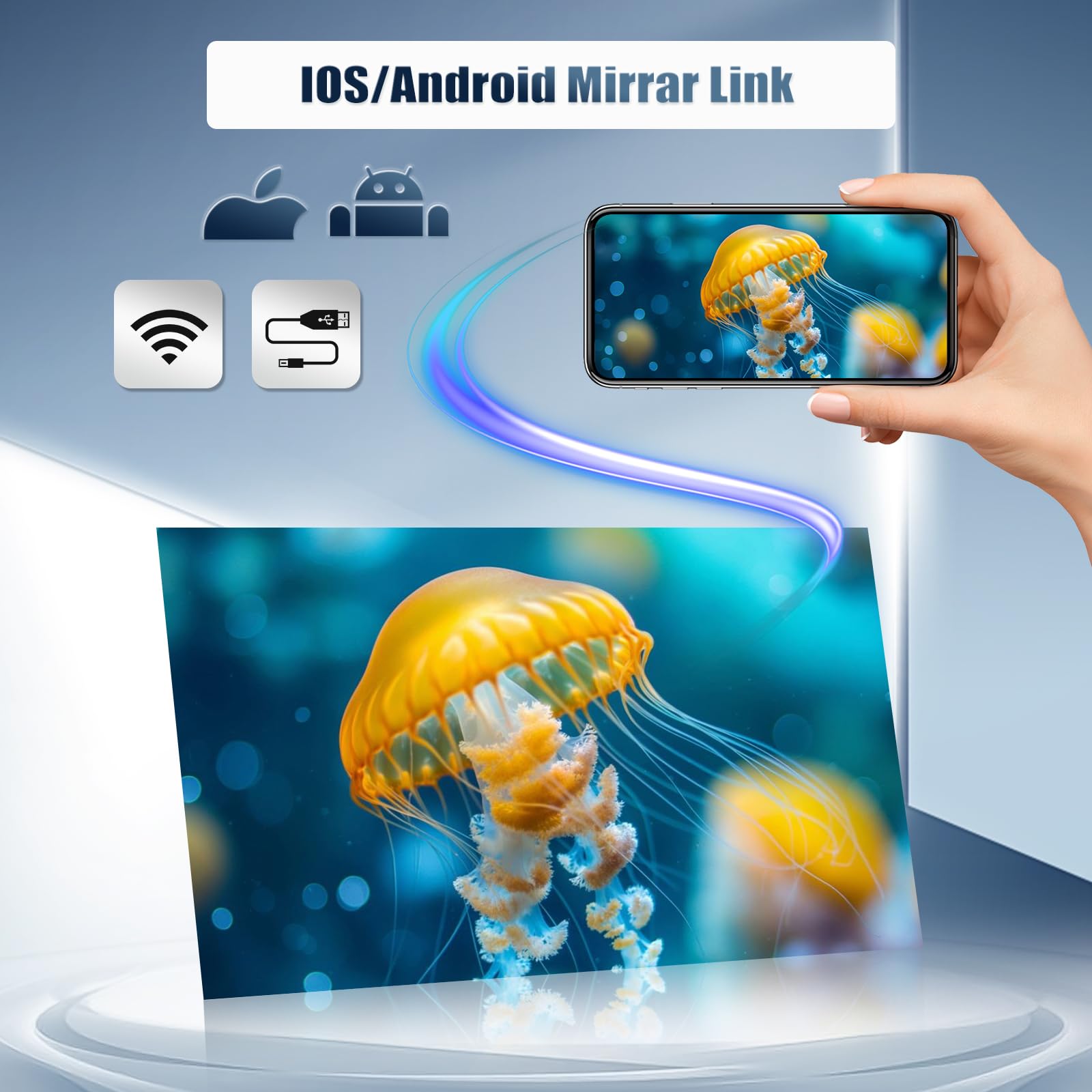 2+64G CAMECHO 7" Android 13 Radio para VW Golf 4 Polo Sharan Jetta MK4 T5 Multivan con Wireless Carplay Android Auto Bluetooth Navi Autoradio con Cámara Trasera WIFI GPS FM/RDS Mirror Link SWC +Canbus