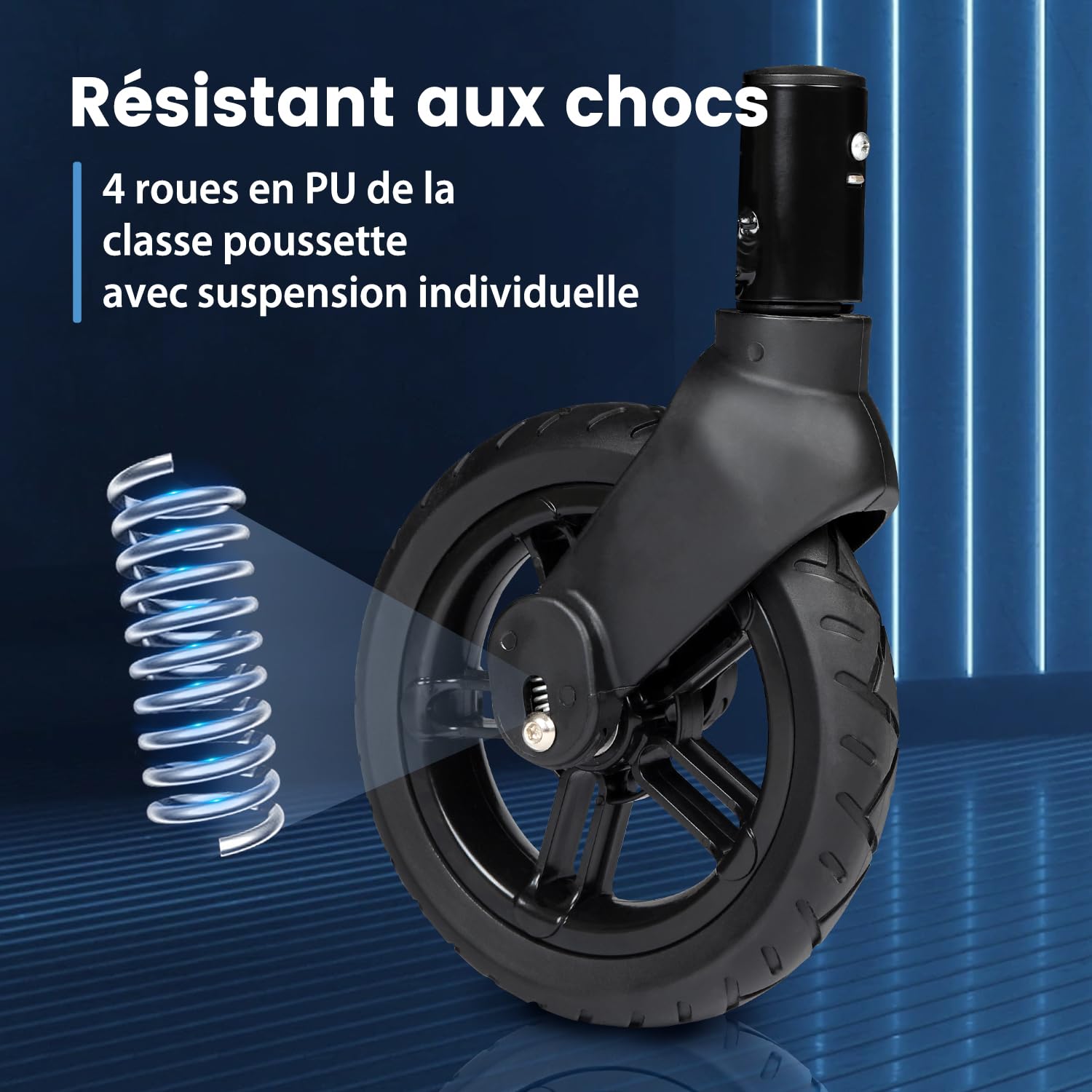 Sekey Chariot Enfant Pliable avec Toit pour 2 Enfants 100KG, Chariot de Transport Pliable Enfant avec Poignée de Pousseur, Roues en PU Antichoc et Freins 110L SS5050, Noir