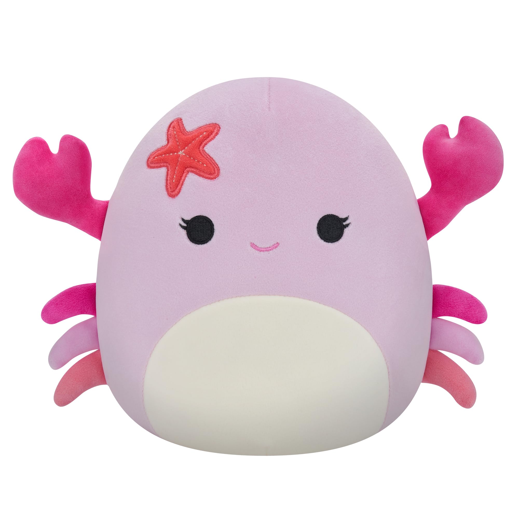 Squishmallows Original 7.5-Inch Cailey the Pink Crab Small-Sized Ultrasoft