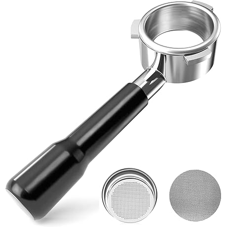 54mm Bottomless Portafilter Replacement for Breville Espresso Machines with Puck Screen