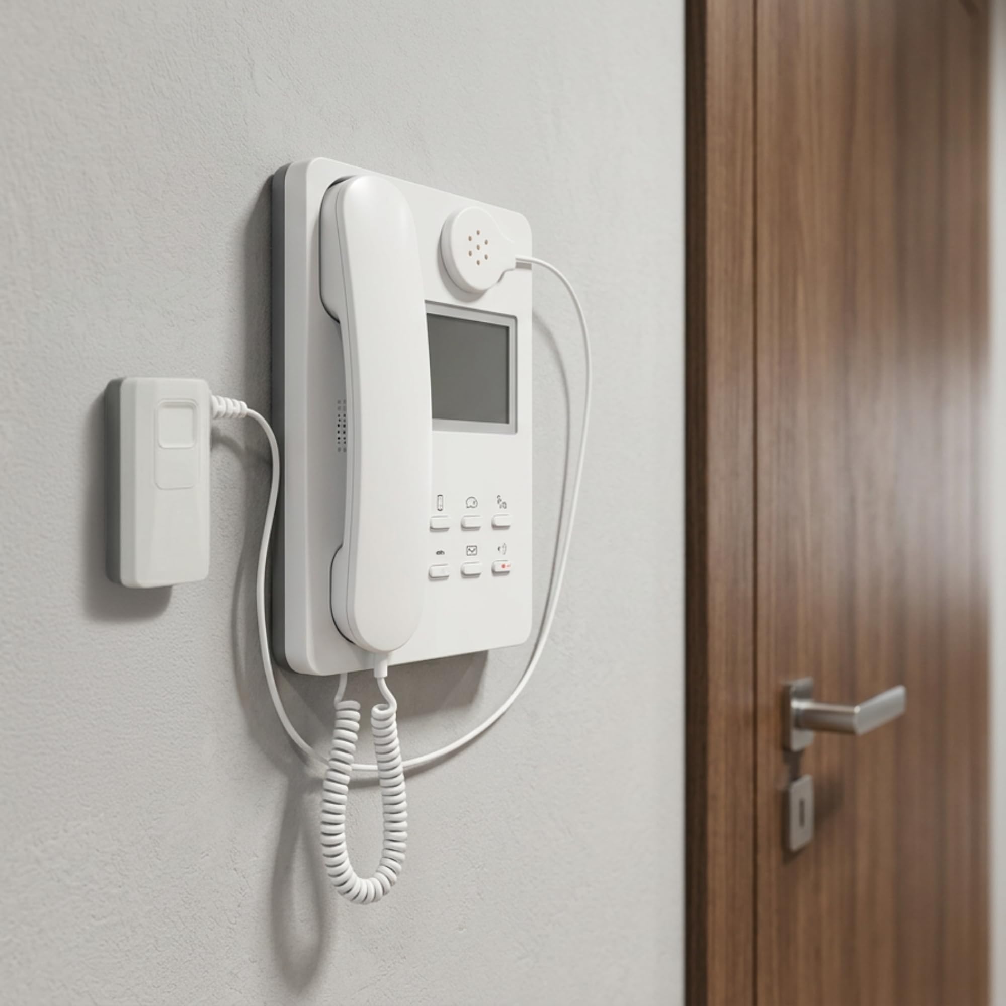 Humantechnik visuTone air Funk-Lichtklingel mit Akustiksensor und lautem Ton für Schwerhörige