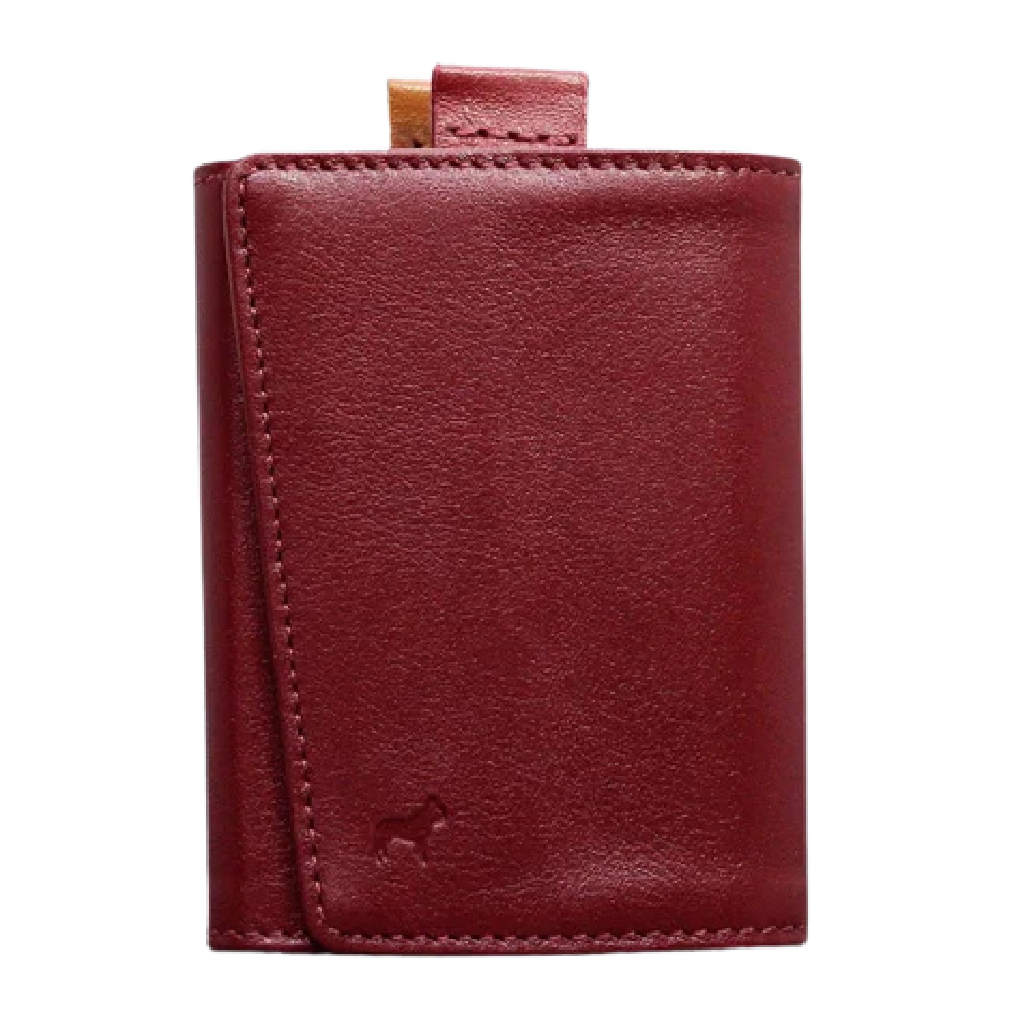 The Frenchie Co. - Speed Wallet Mini - Ultra-Slim RFID Card Holder - Quick-Access Pull Tab - Full-Grain Italian Leather Minimalist Front Pocket Wallet