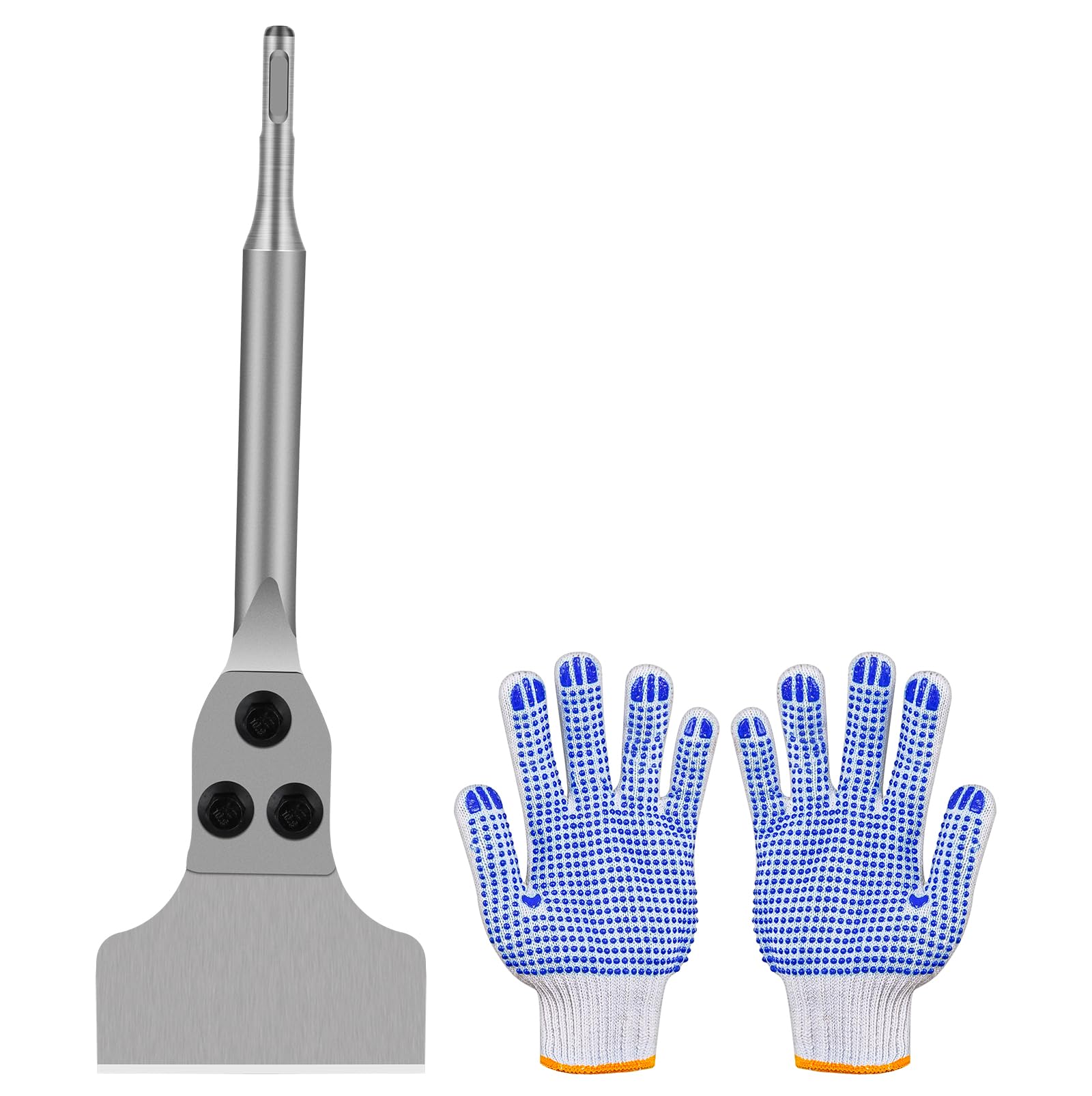 Flintronic Burin à Spatule SDS Plus, Burin SDS Plus Carrelage 280 x 100mm, Burin à Carrelage Burin Plat pour Rainurer les Carreaux, Enlever l'adhésif pour Carrelage et Sol, Burin Perforatetur SDS-Plus
