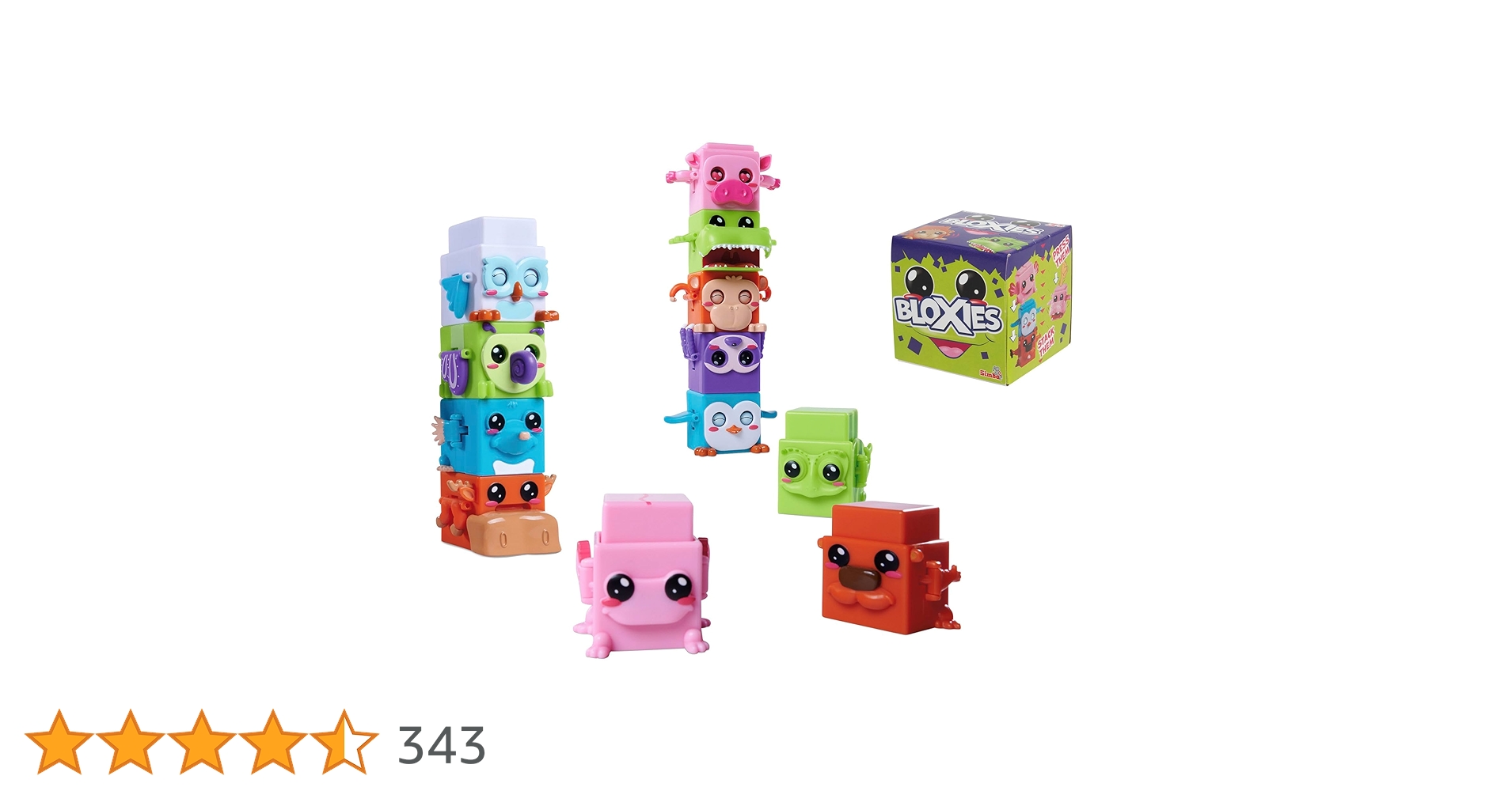 Bloxies Figure (1 Piece) - Series II, 4.5 Cm Animal Building Blocks For