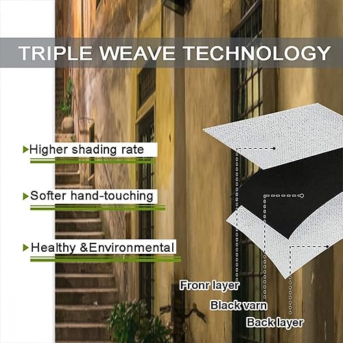 Miniatura 7 de Cortinas italianas, patio antiguo, sillas de café de Italia, casas históricas en la calle, sala de estar, dormitorio, cortinas opacas con bolsillo