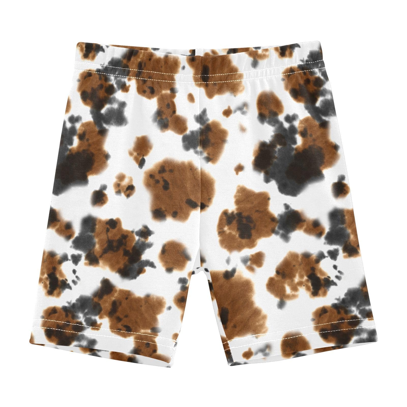 JHKKU Girls Cow Print Shorts Cotton Cartwheel Bike Kids Biker Under Dress Dance Short Girl Clothes 6T