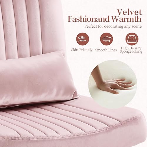 Miniatura 7 de Silla cruzada de terciopelo con ruedas, silla de oficina de lujo con patas cruzadas, cómoda silla de escritorio para oficina en casa, silla de