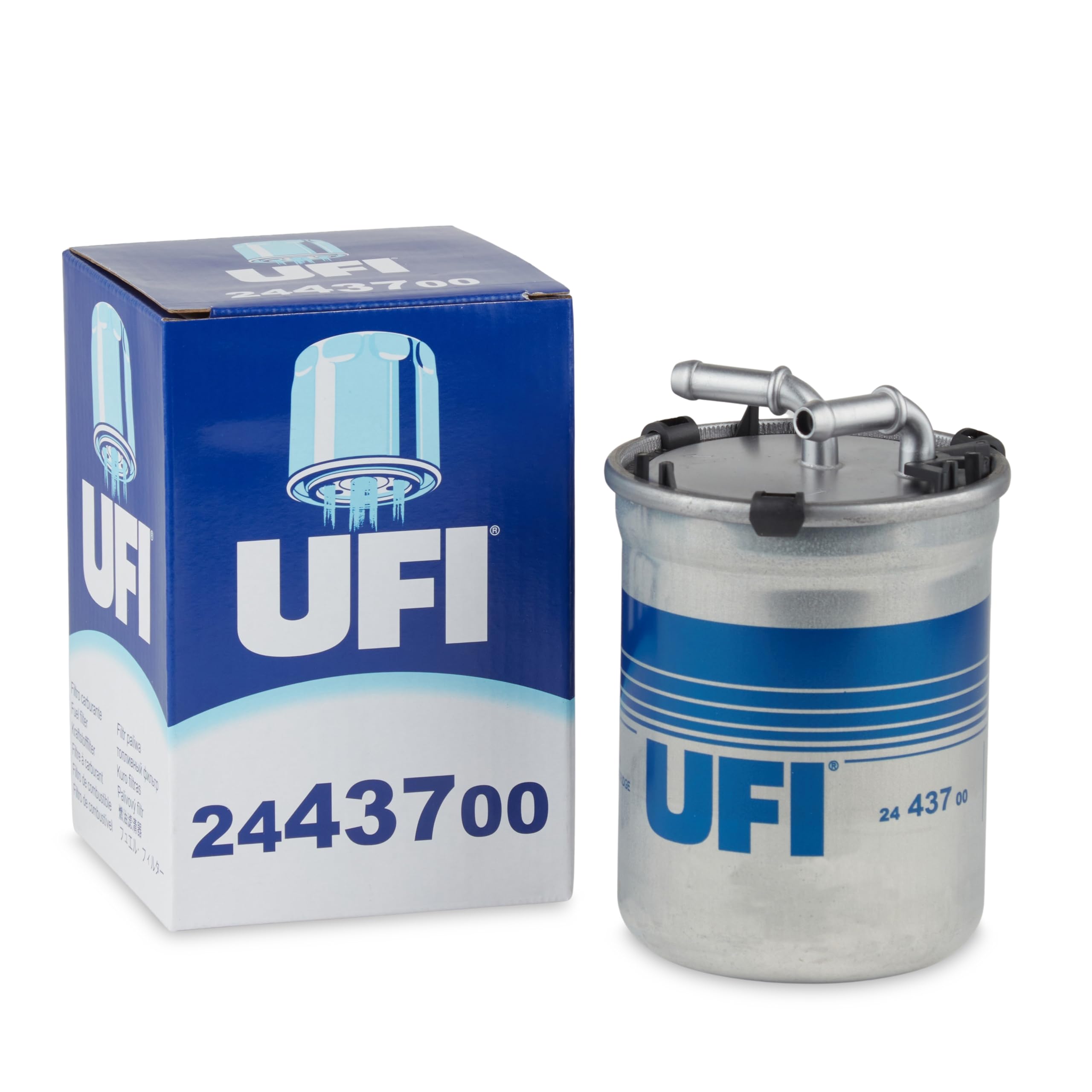 UFI Filters, Filtro Gasolio 24.437.00, Filtro Carburante per Ricambio, Adatto ad Auto, Applicabile su Diversi Modelli come Audi, Seat, Skoda e Volkswagen