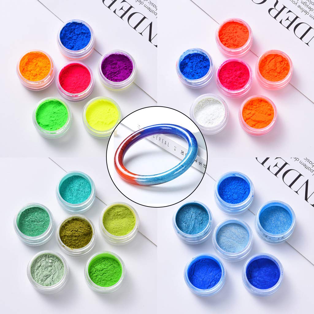 TENCOCO 1 Ensemble de Poudre minérale Naturelle nacrée de qualité cosmétique Faite à la Main, Colorant en résine époxy, Pigment perlé pour Bougie, Savon, Couleur C TENCOCO 1 Ensemble de Poudre minérale Naturelle nacrée de qualité cosmétique Faite à la Main, Colorant en résine époxy, Pigment perlé pour Bougie, Savon, Couleur C