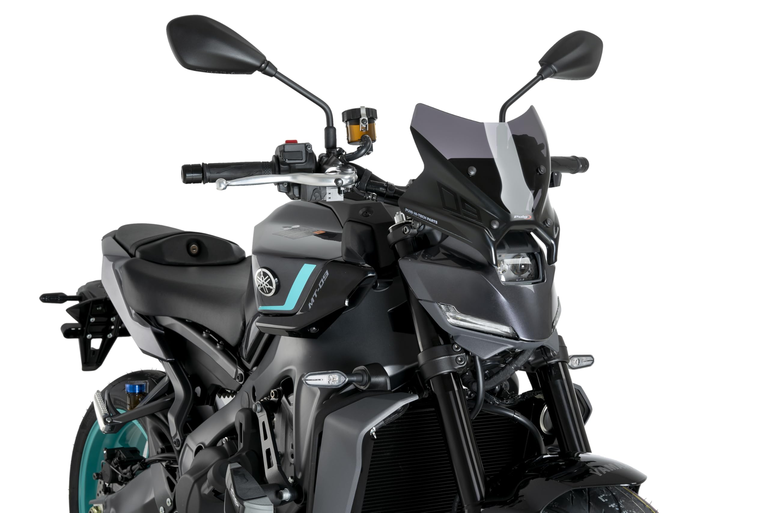 Puig 22077S New Generation Sport Windshield or Yamaha MT-09 2024 and Yamaha MT-09 SP 2024 – Aerodynamic Design and Sporty Style, Graphics