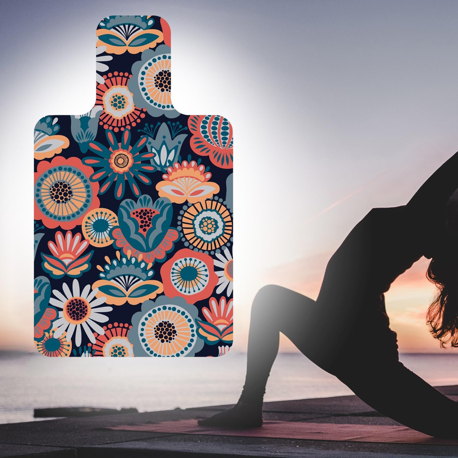 Pilates Reformer Mat Multifuncional Portátil Antideslizante con Toalla de Gamuza y Base de Caucho para Ejercicios Accesorio Protector Adecuado para