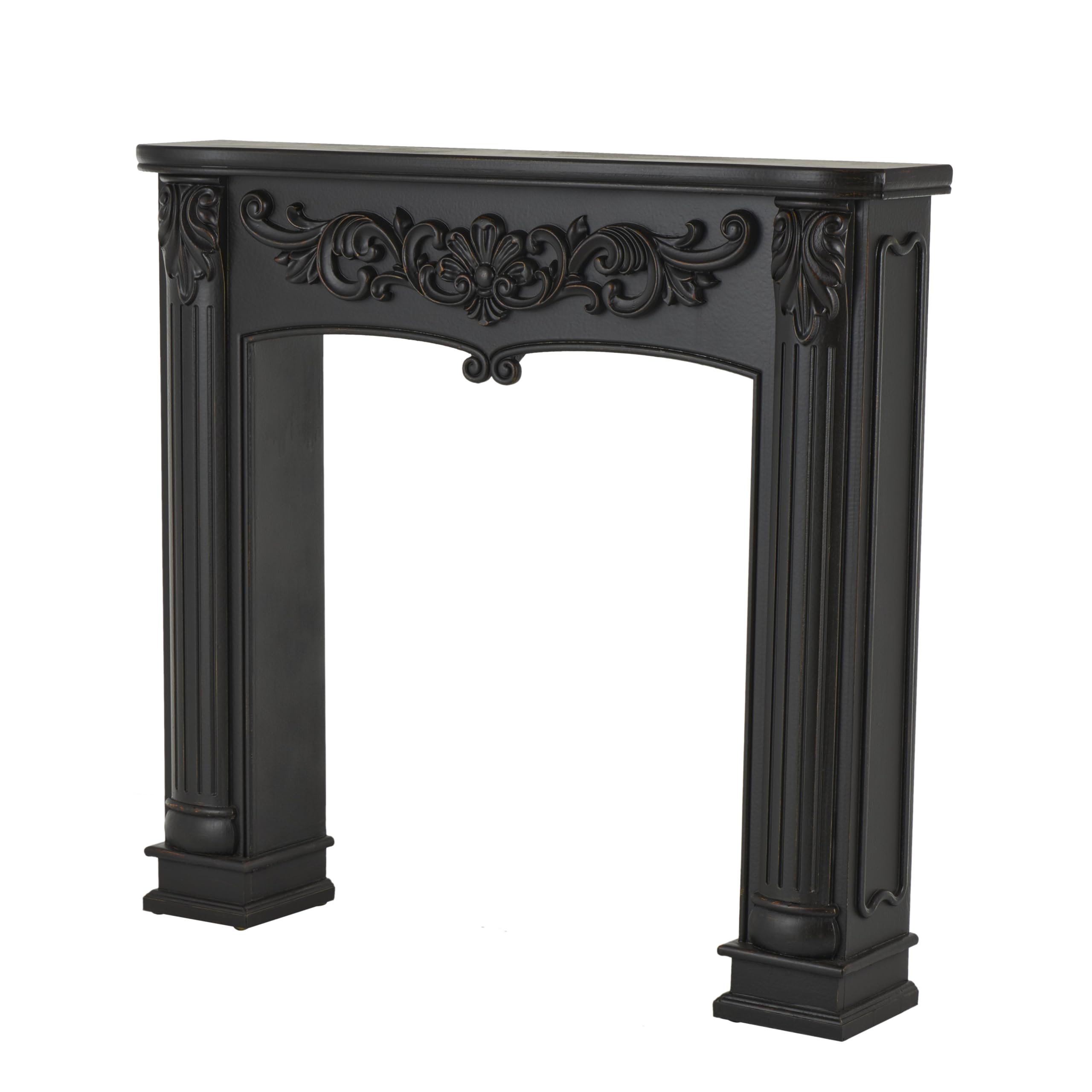 Amazon.com: Deco 79 Wooden Scroll Fireplace Mantle Freestanding