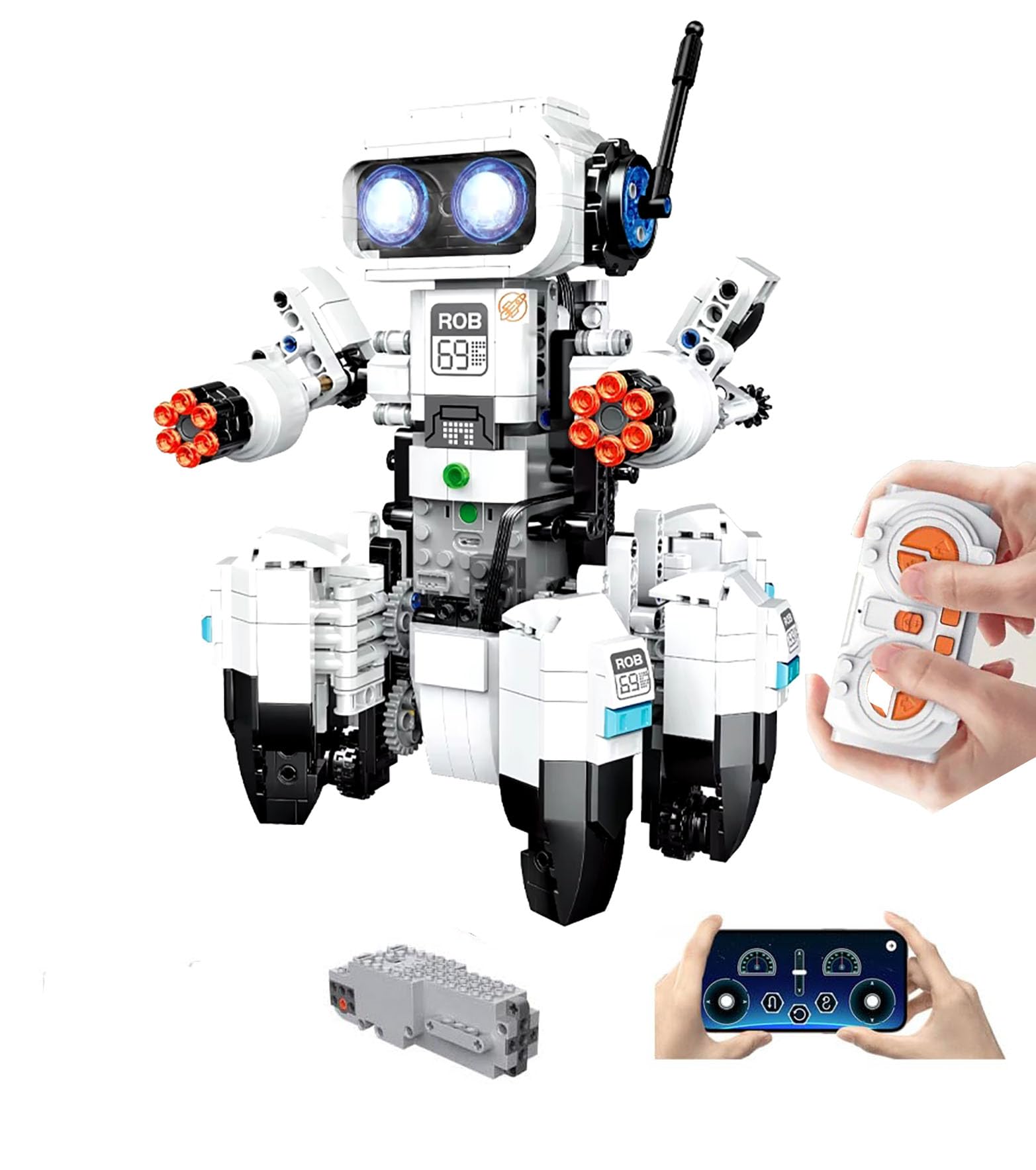 ICW High Tech 3902 Programmable APP Remote Control Octopus Robot Building Block Brick Set DIY Assembled Toys, 816 pc (B0DGNK6YLK) Amazon Price History, Amazon Price Tracker