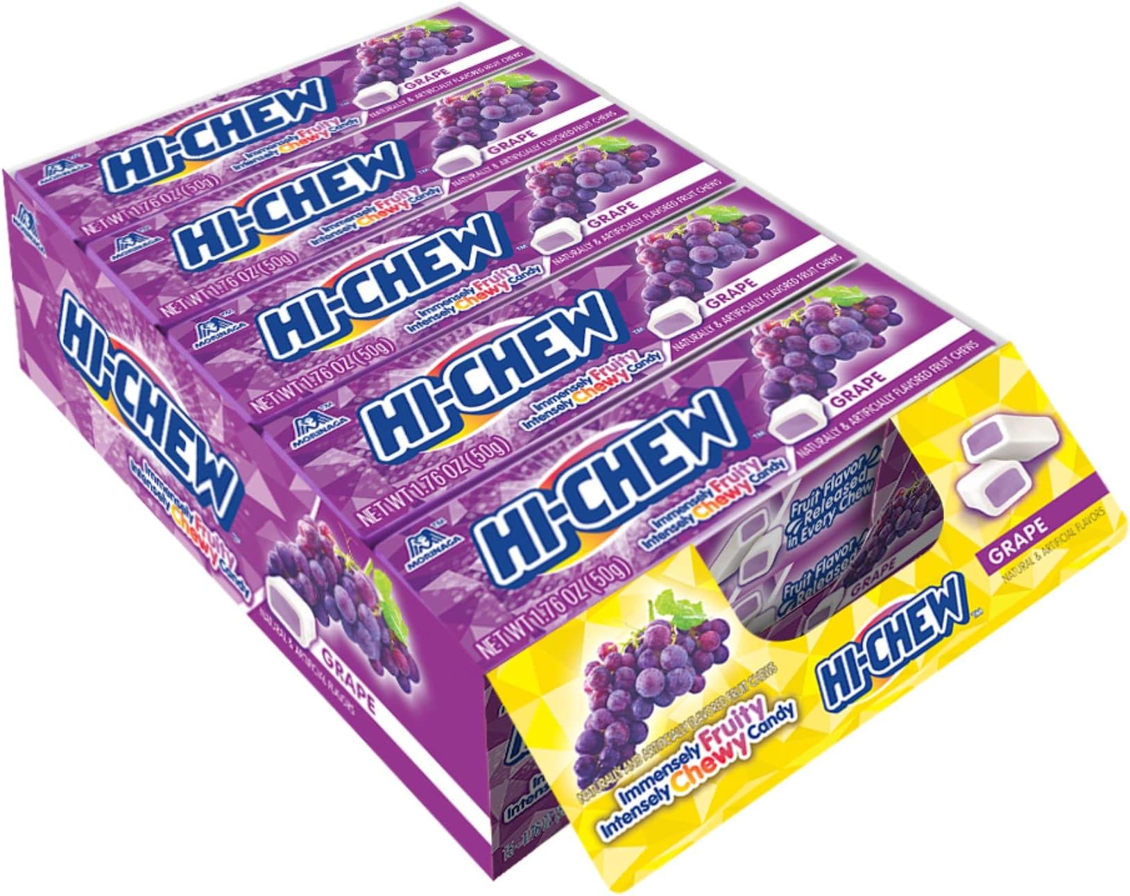 Hi-Chew Fruity Chewy Candy 50g | Grape Flavoured (1)