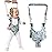 IULONEE Baby Walker, Handheld Kids Toddler Walking Harness Helper Assistant Protective Belt Child Activity Walker Adjustable Standing Up Walking Learning Helper for Toddler 7-24 Month (Blue & Grey)