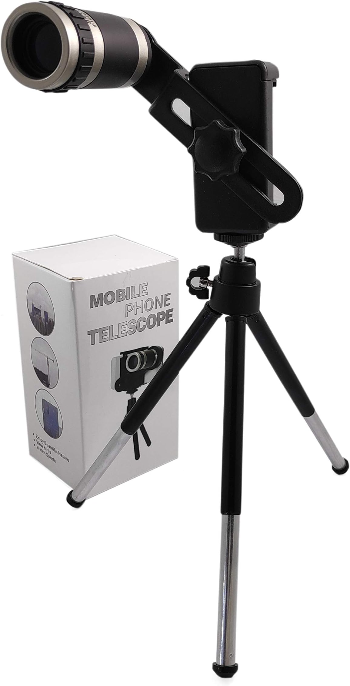 Economic 8X Zoom Telescope Lens Kit for Mobile Camera with Tripod for Android Devices
